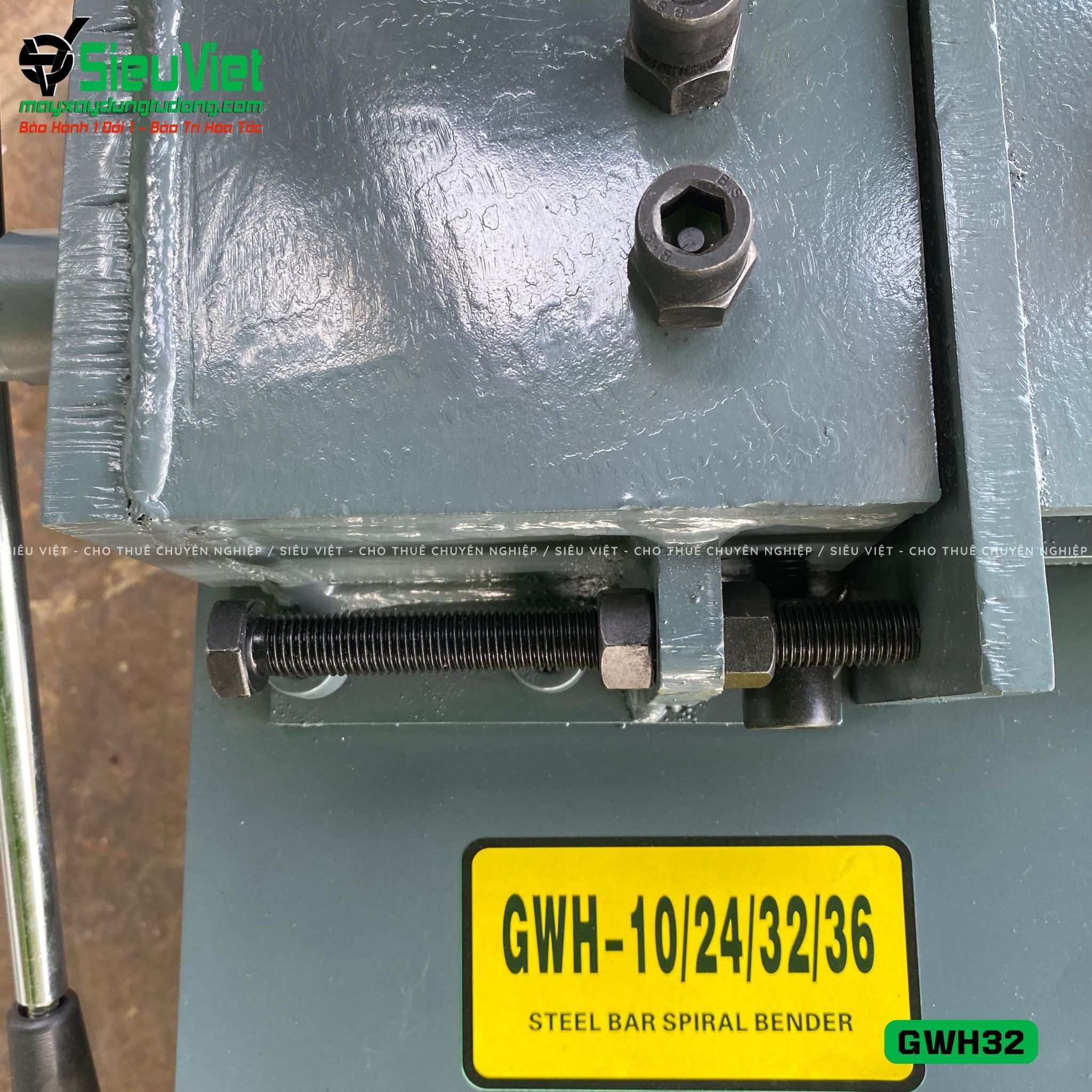 Máy uốn tròn sắt xây dựng phi 10-25 GWH32 - Điện 380v, 3 Pha