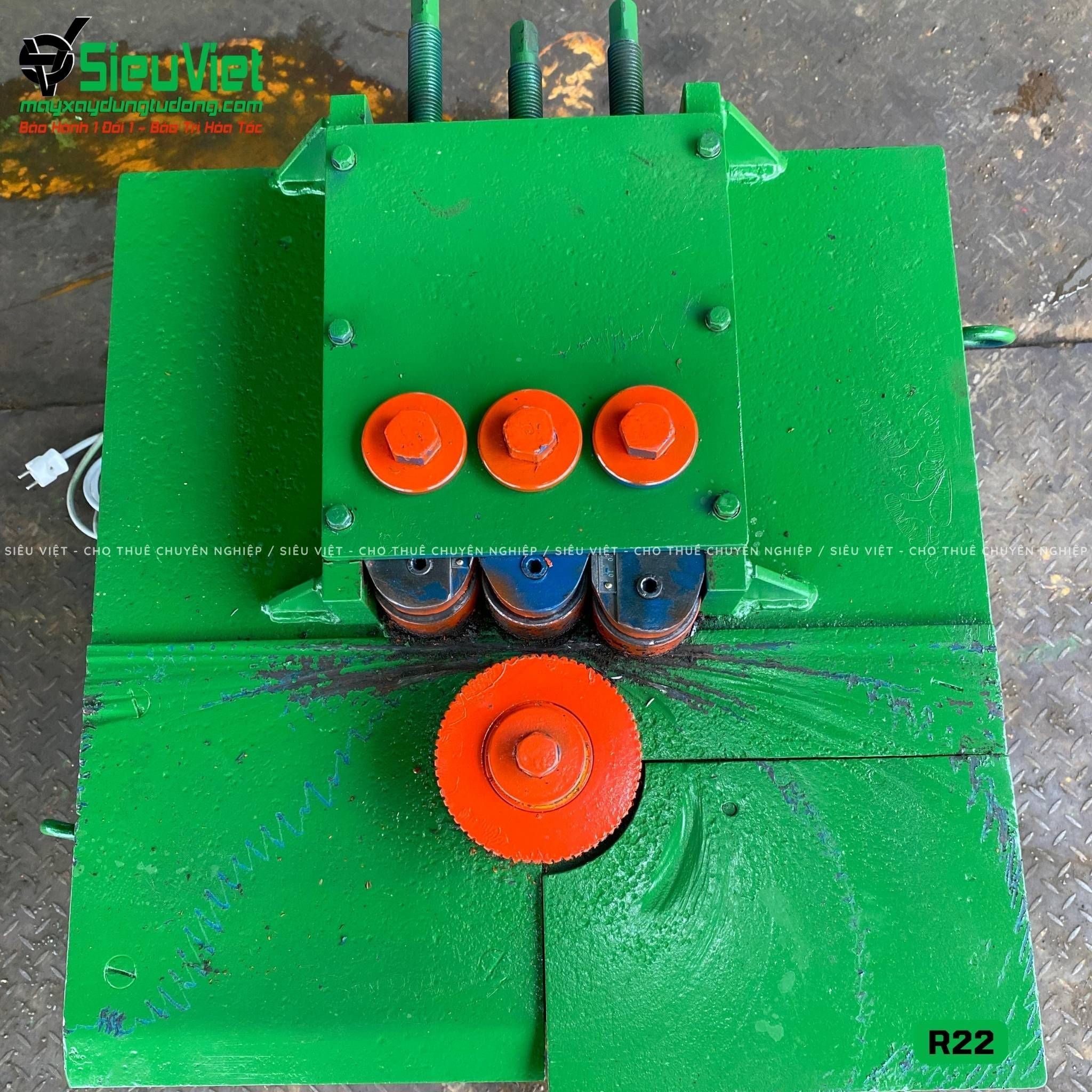 (Cũ) Máy uốn thép tròn R22 Nhật Bản - Điện 220v, 1 Pha