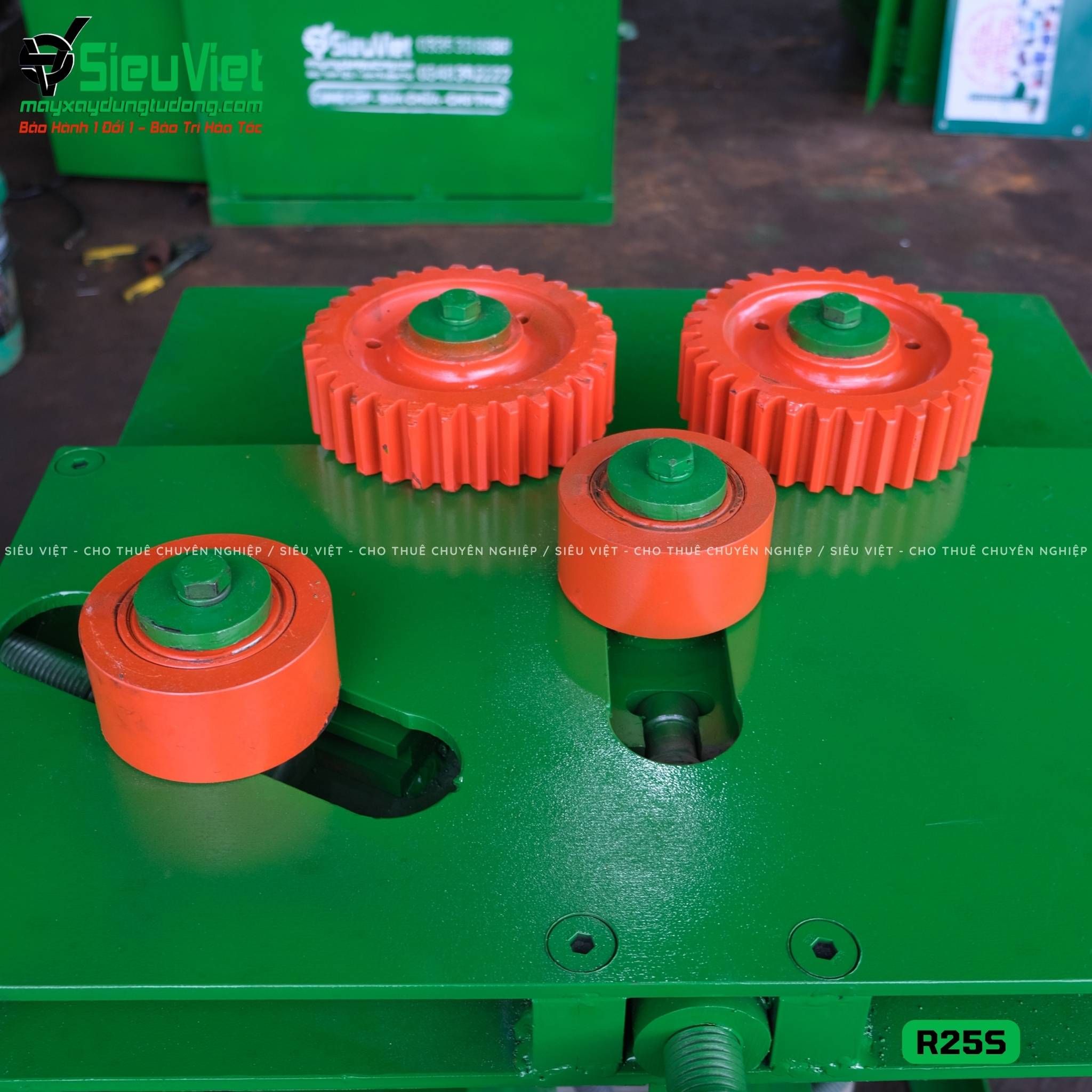 Máy uốn đai tròn phi 10-22mm R25S Việt Nam - Điện 380v, 3 Pha