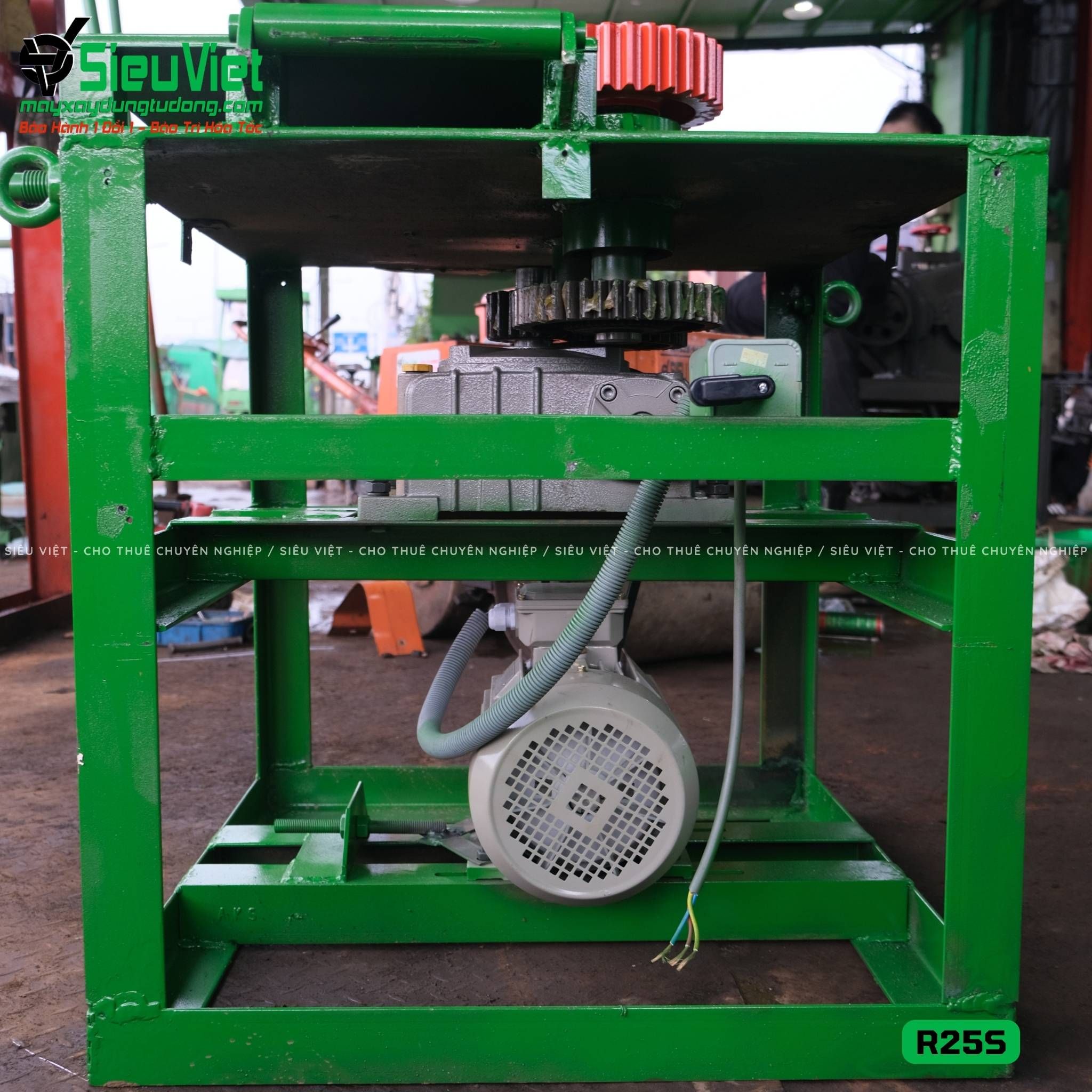 Máy uốn đai tròn phi 10-22mm R25S Việt Nam - Điện 380v, 3 Pha