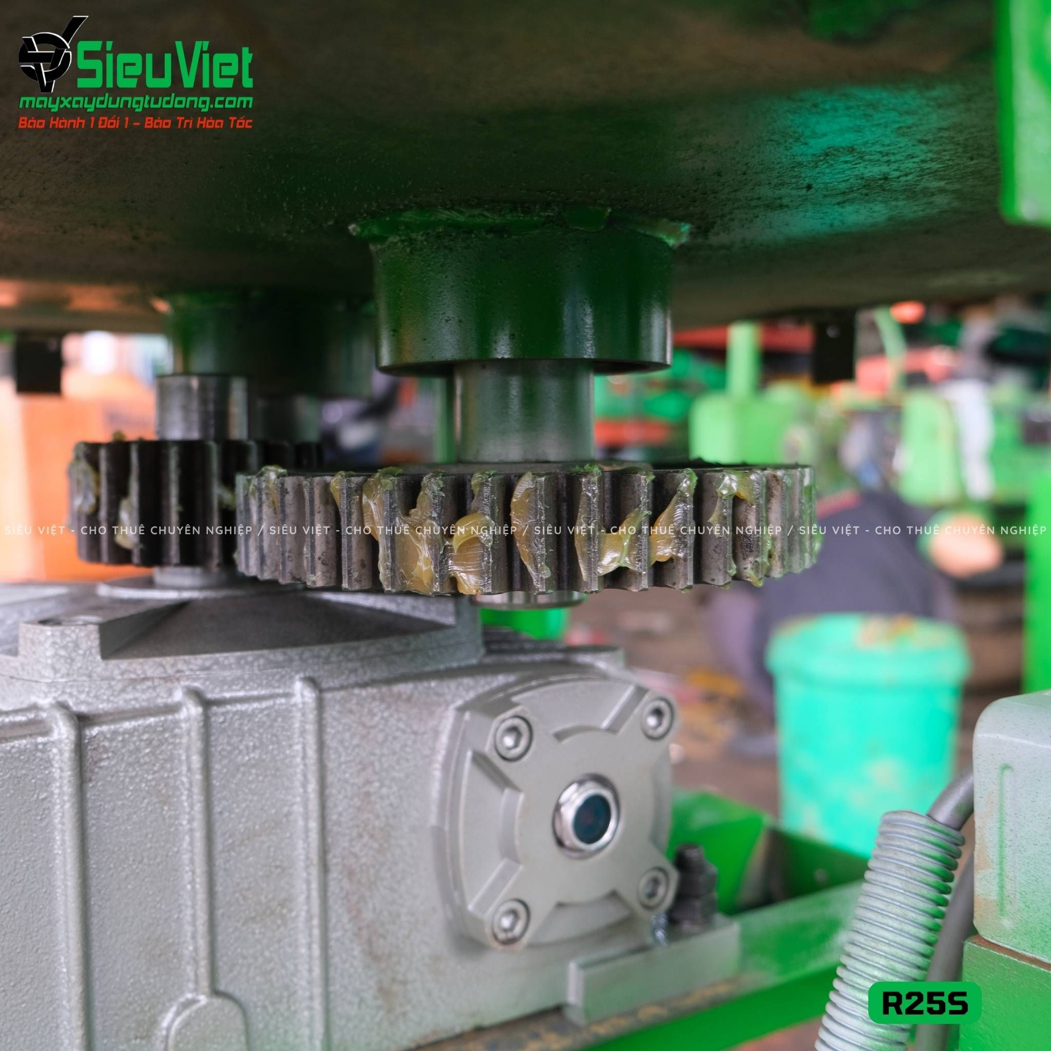 Máy uốn đai tròn phi 10-22mm R25S Việt Nam - Điện 380v, 3 Pha