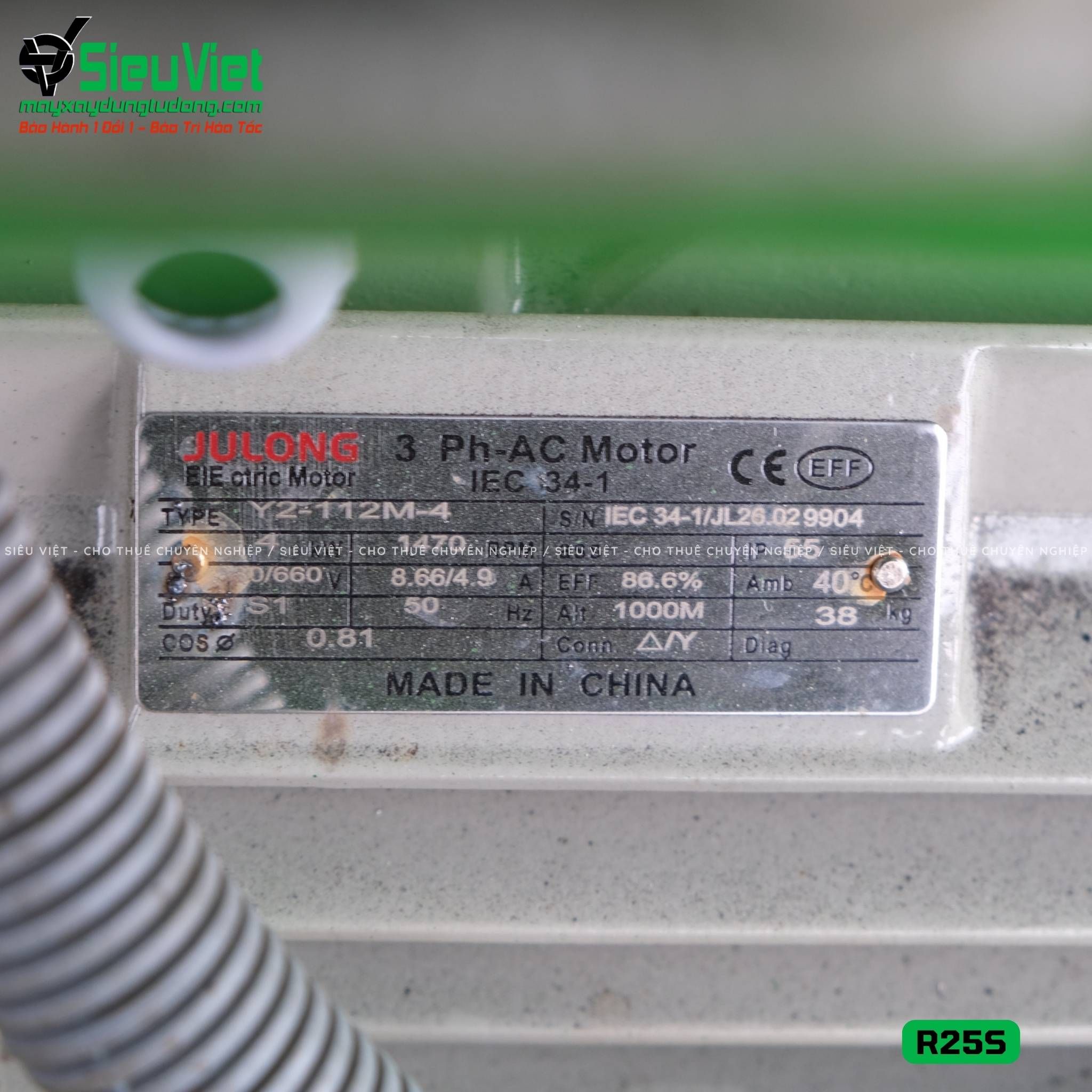 Máy uốn đai tròn phi 10-22mm R25S Việt Nam - Điện 380v, 3 Pha