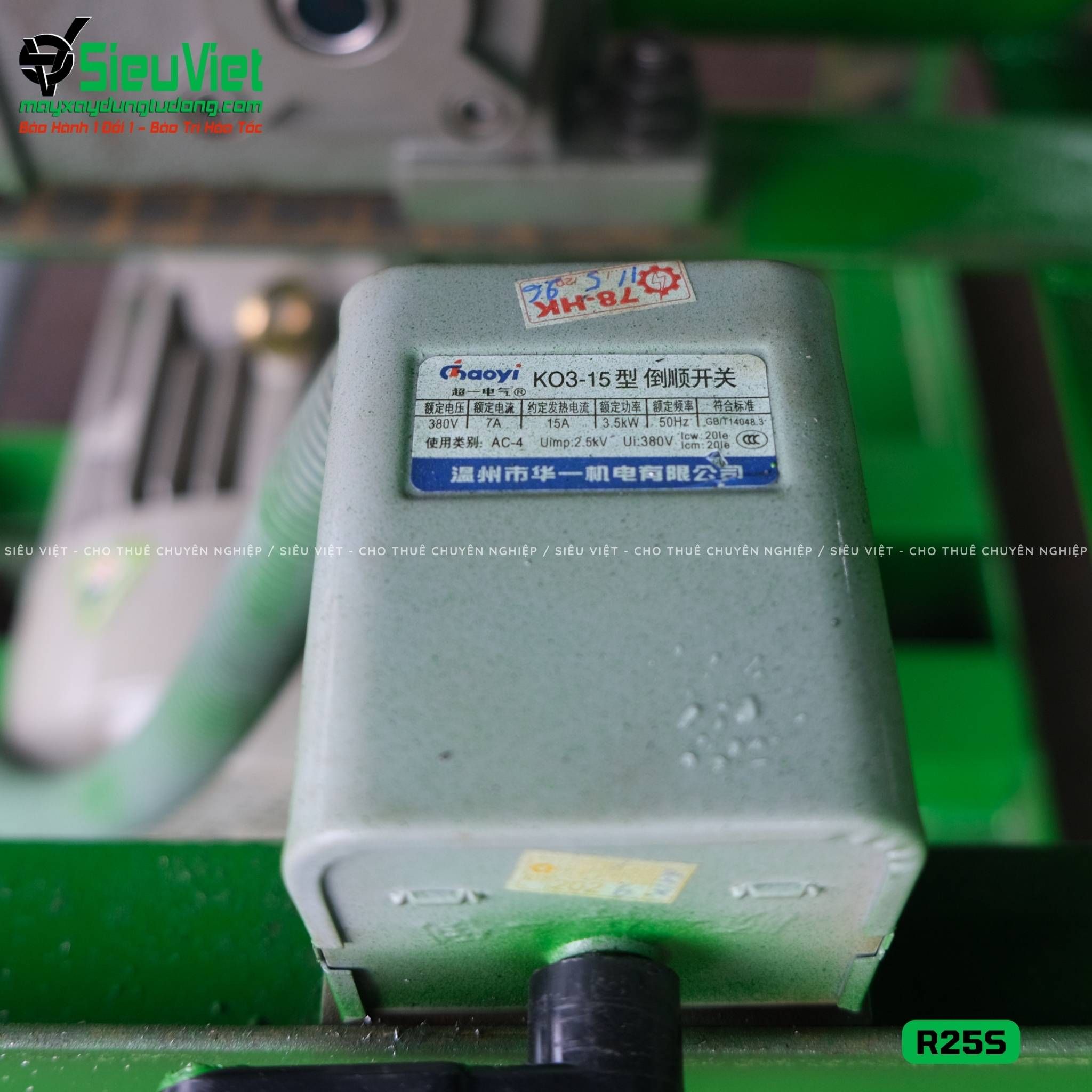 Máy uốn đai tròn phi 10-22mm R25S Việt Nam - Điện 380v, 3 Pha
