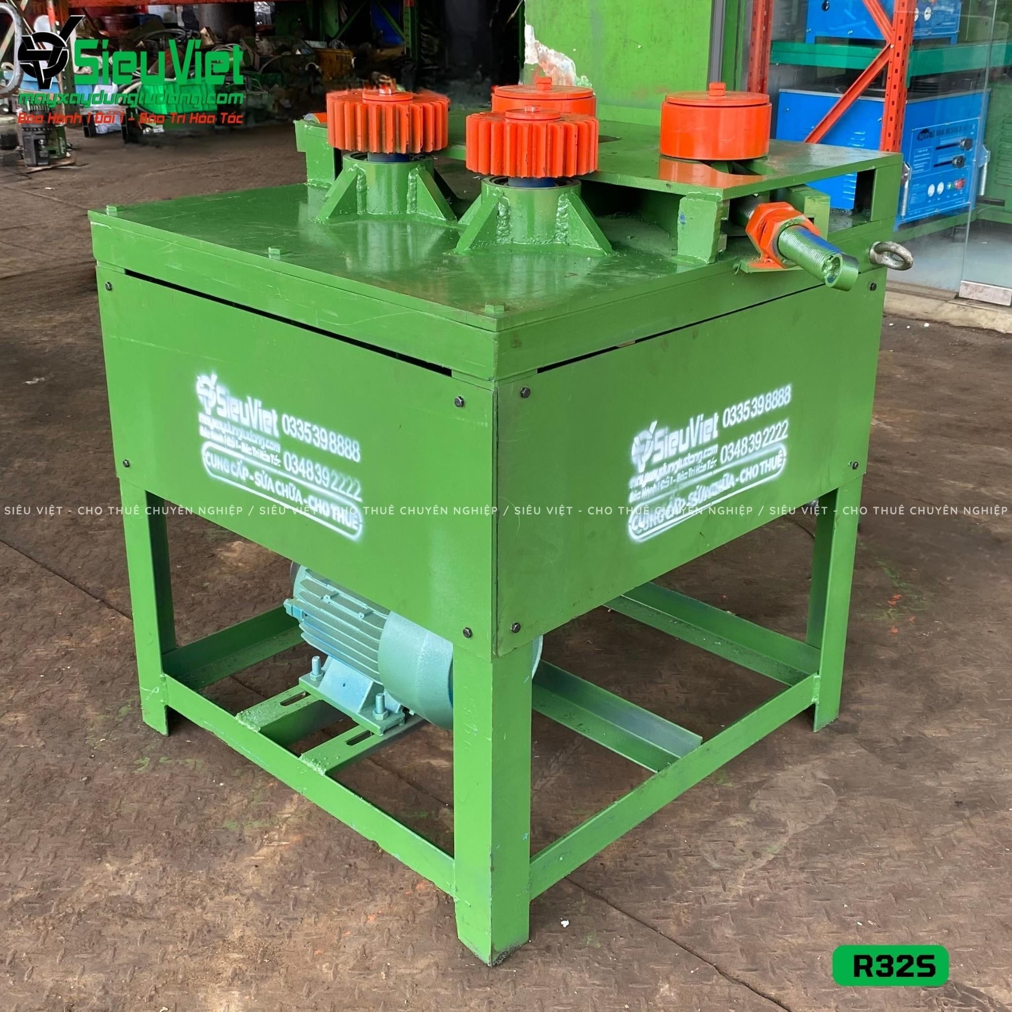 Thuê Tháng Máy uốn tròn sắt phi 10-28 R32, R32S - Điện 380V, 3 Pha