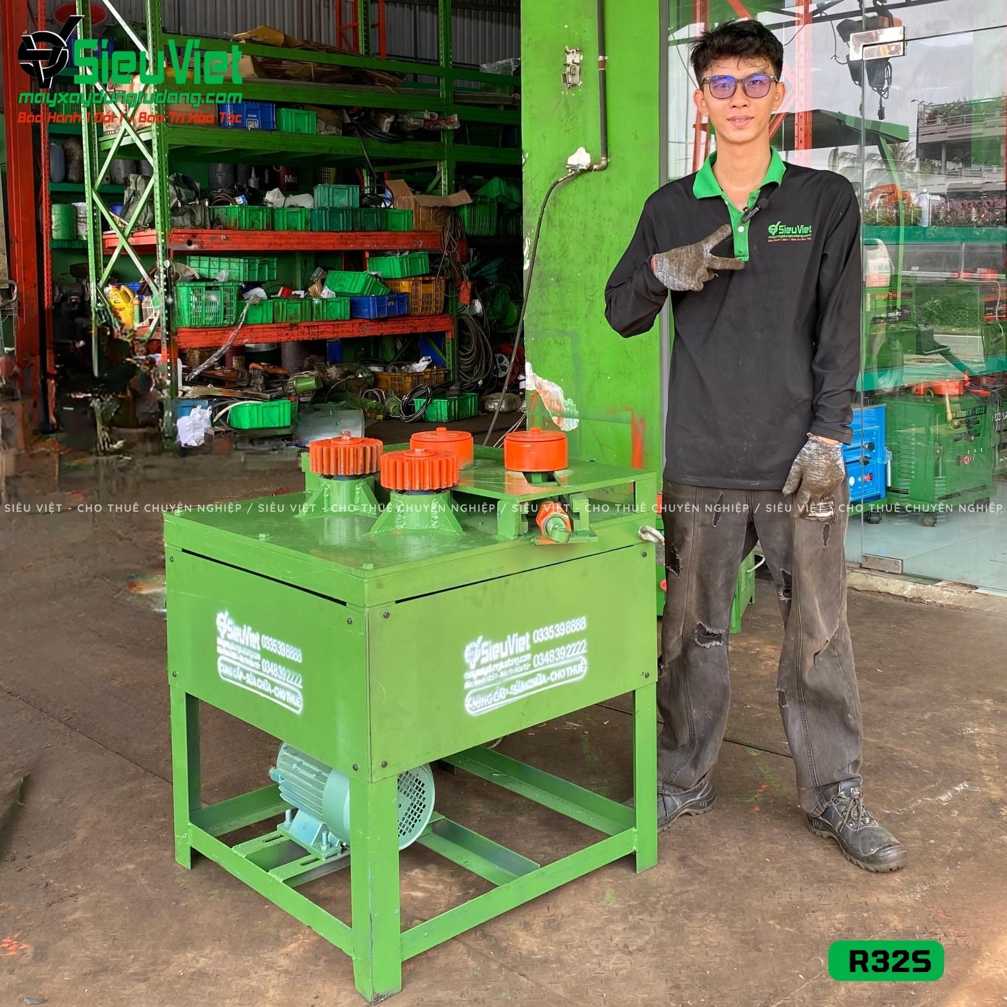 Thuê Tháng Máy uốn tròn sắt phi 10-28 R32, R32S - Điện 380V, 3 Pha