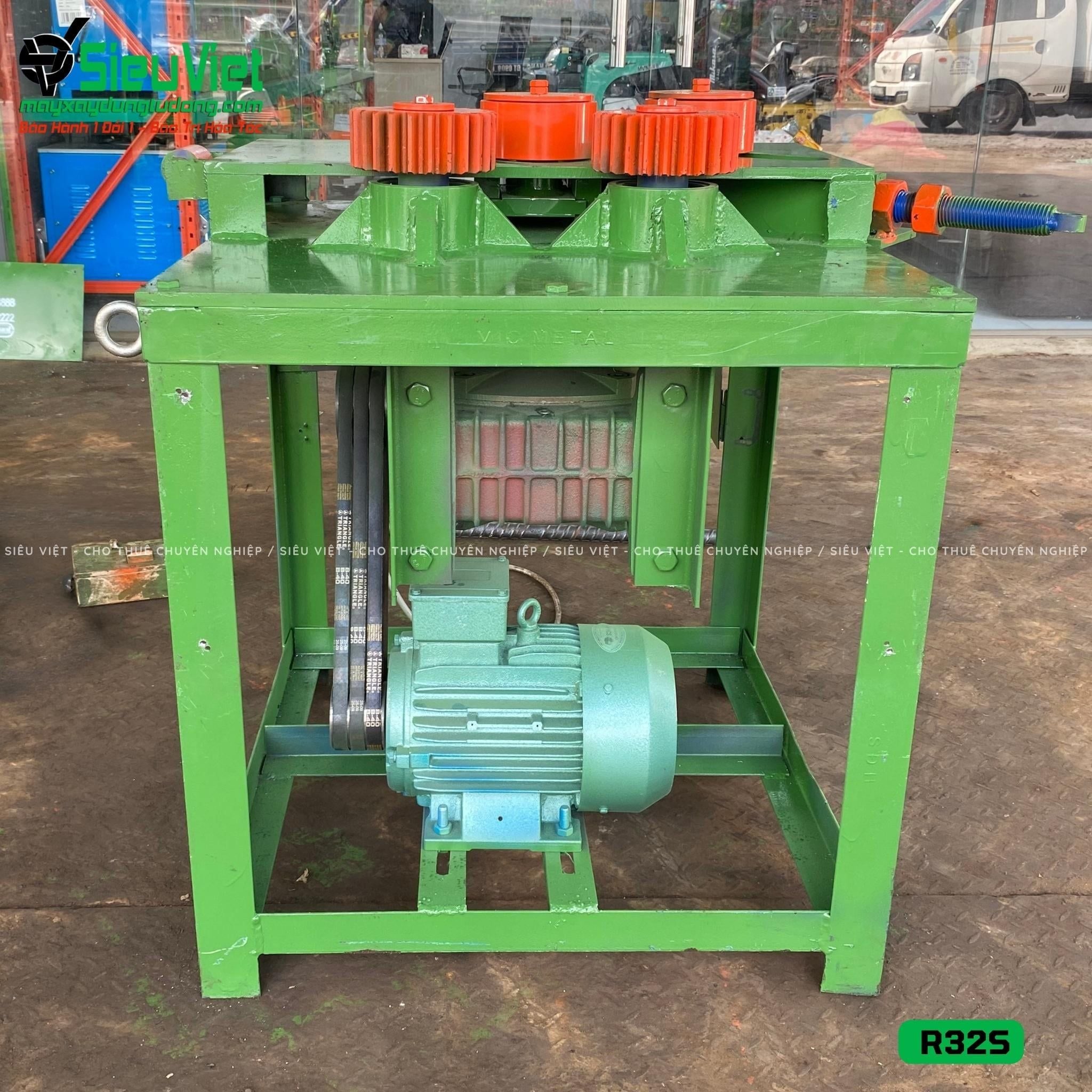 Máy uốn đai tròn phi 28 R32S Việt Nam - Điện 380v, 3 Pha