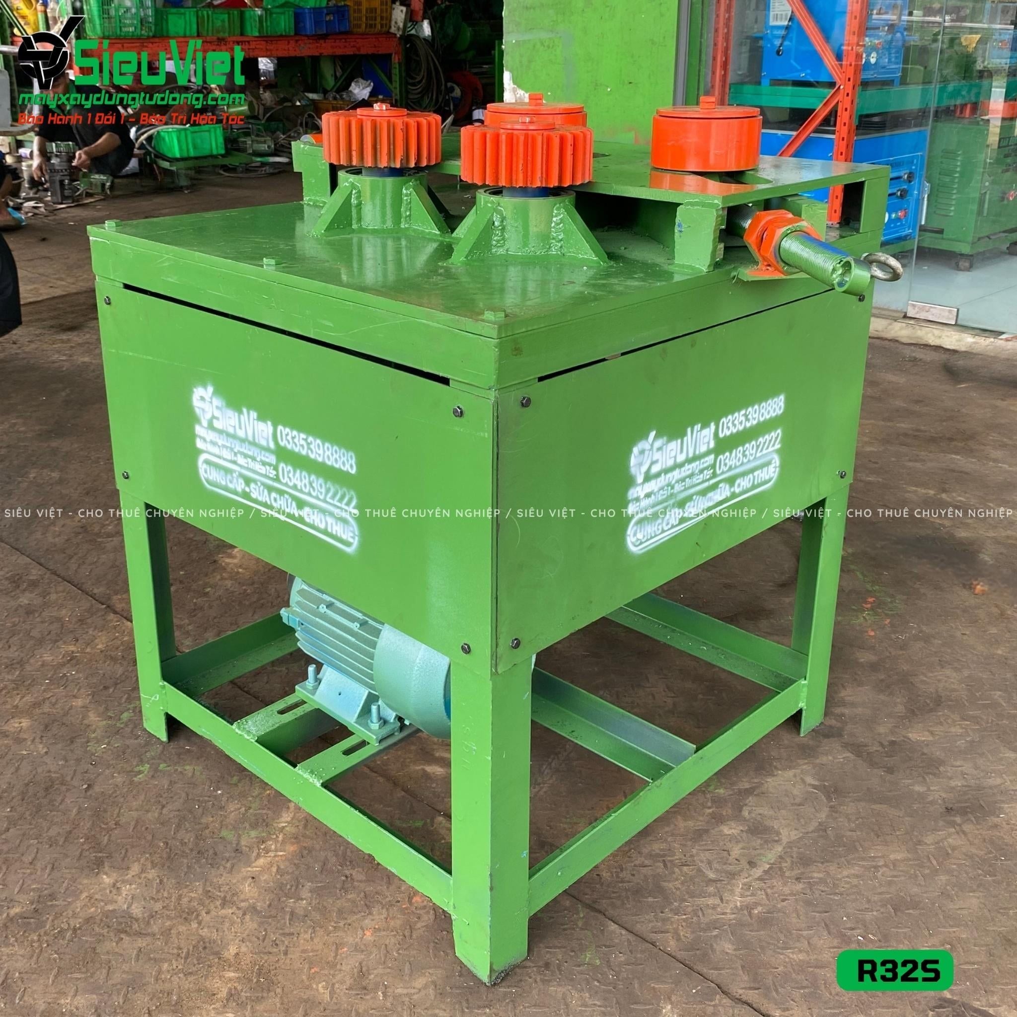 Thuê Tháng Máy uốn tròn sắt phi 10-28 R32, R32S - Điện 380V, 3 Pha