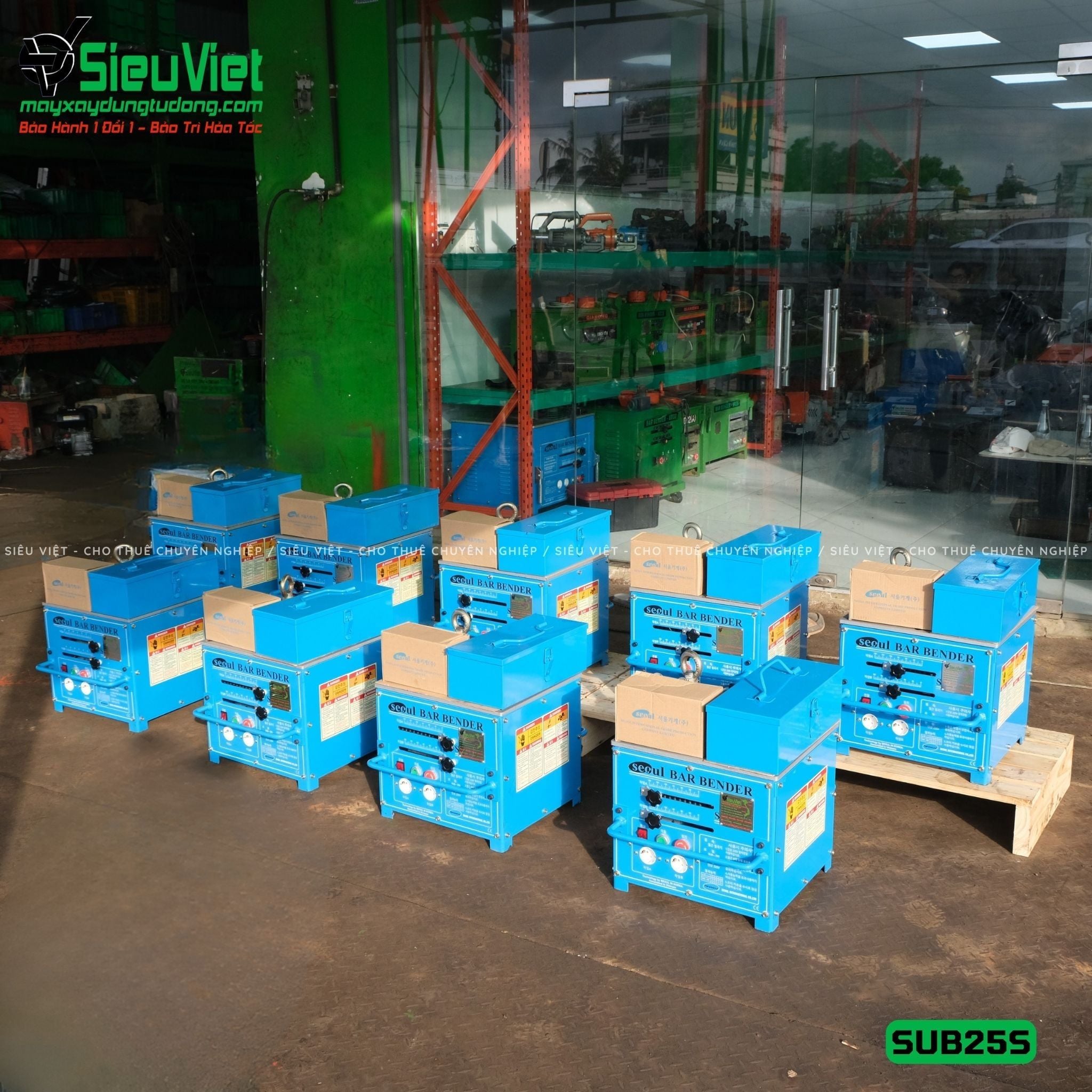 Máy uốn sắt phi 25 Hàn Quốc Seoul SUB-25S - Điện 220v, 1 Pha