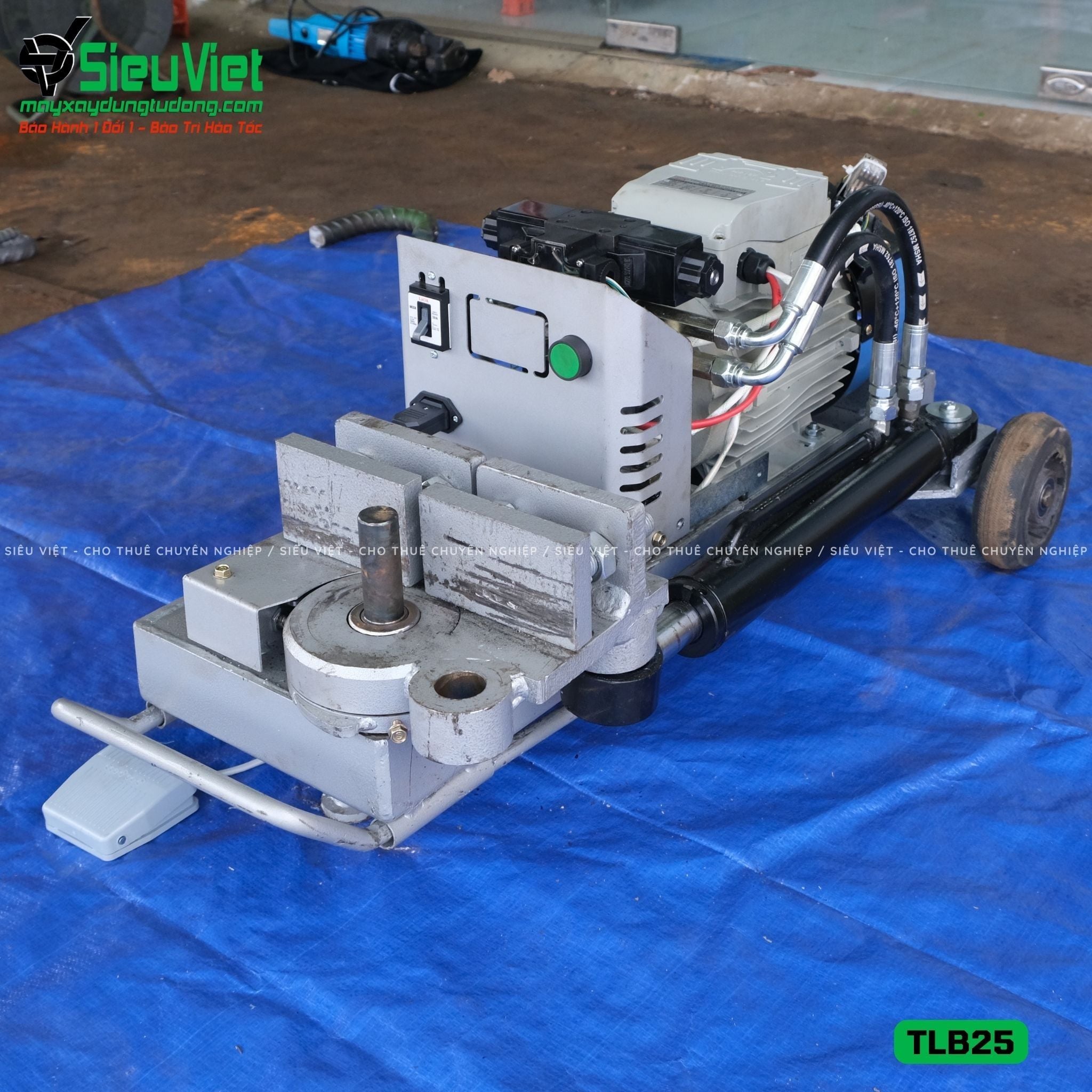 Máy uốn sắt thuỷ lực TLB25 Việt Nam - Điện 220v, 1 Pha