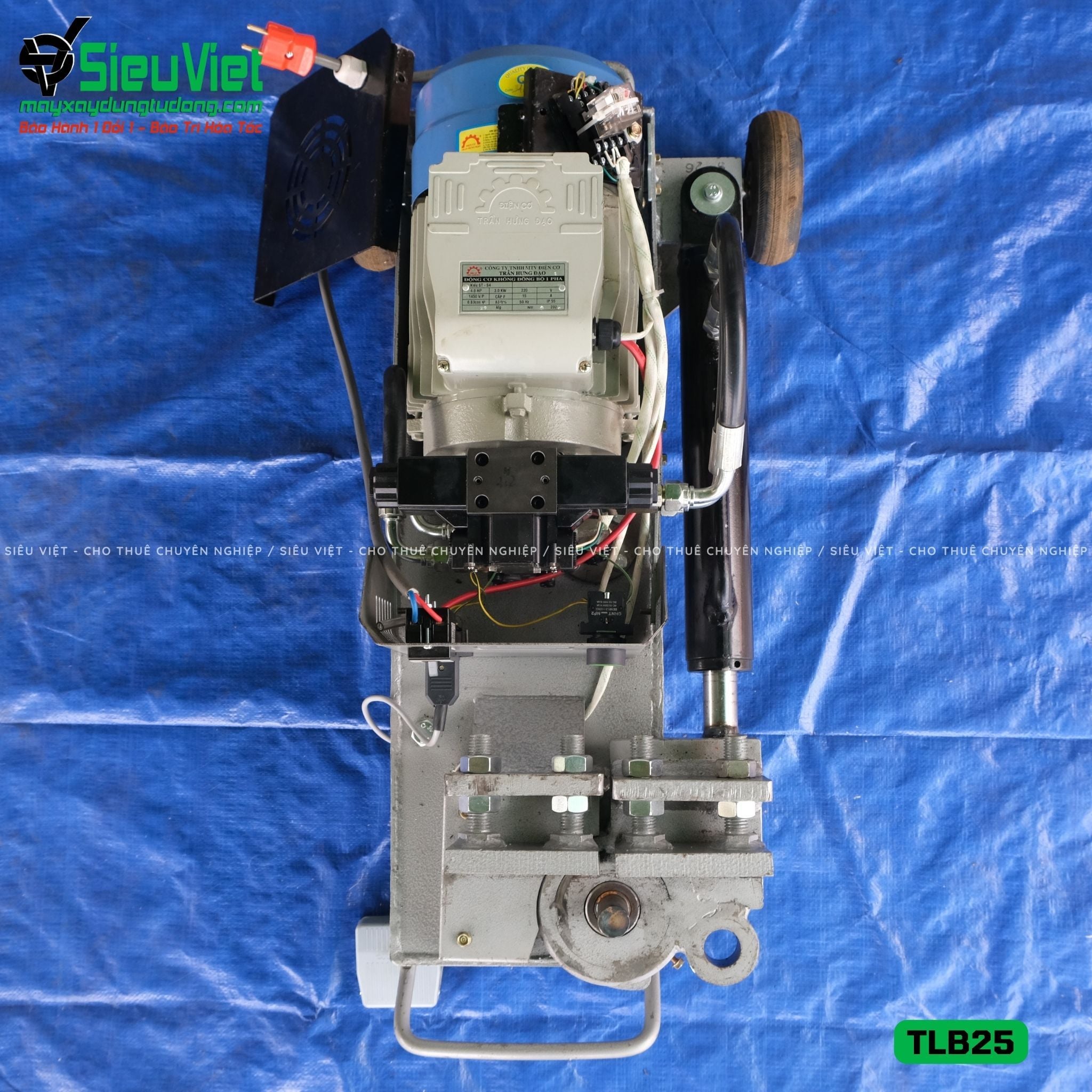 Máy uốn sắt thuỷ lực TLB25 Việt Nam - Điện 220v, 1 Pha