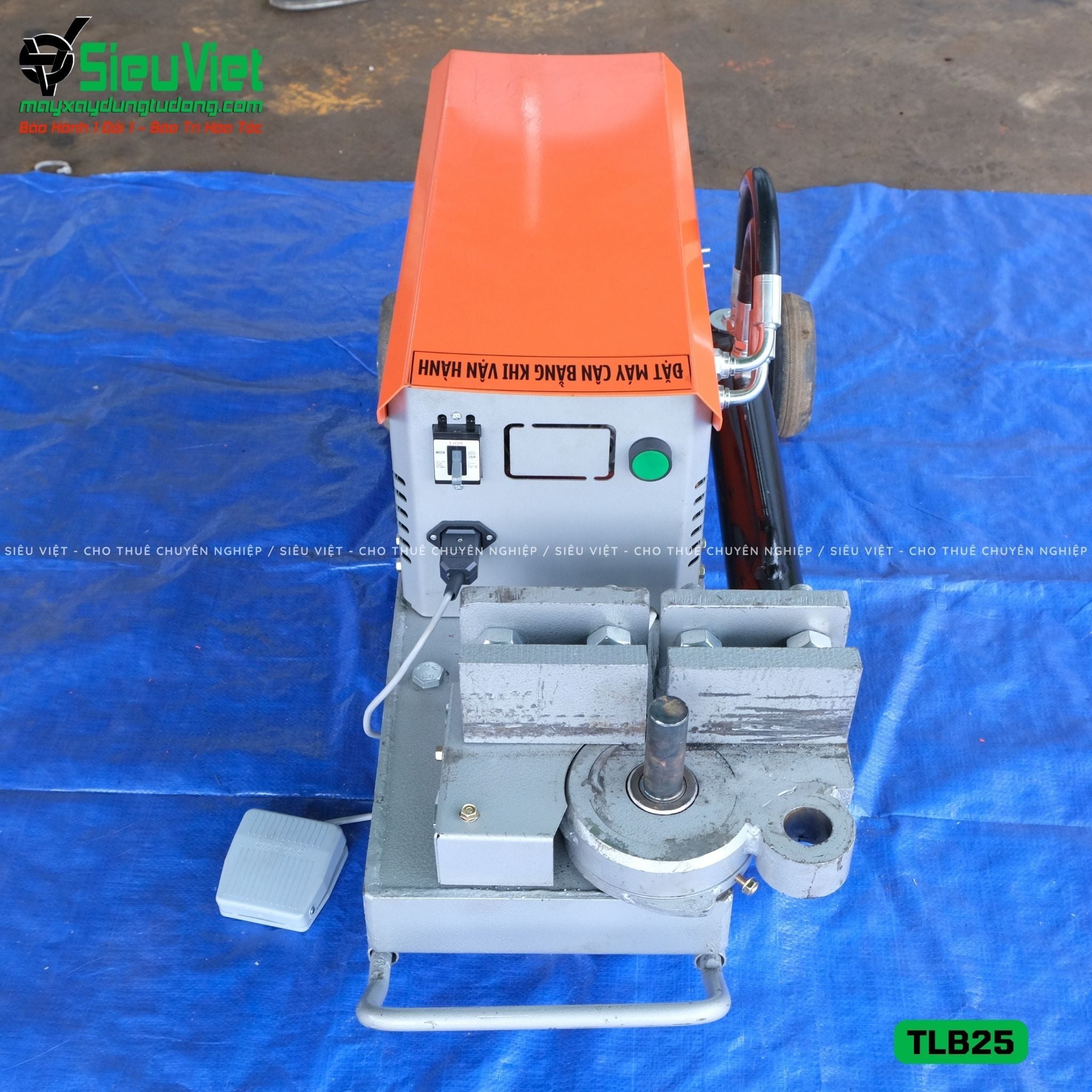 Máy uốn sắt thuỷ lực TLB25 Việt Nam - Điện 220v, 1 Pha