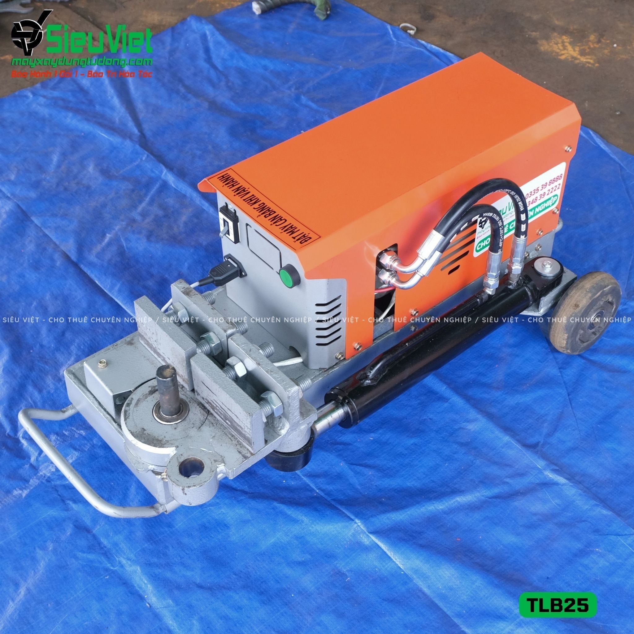 Máy uốn sắt thuỷ lực TLB25 Việt Nam - Điện 220v, 1 Pha