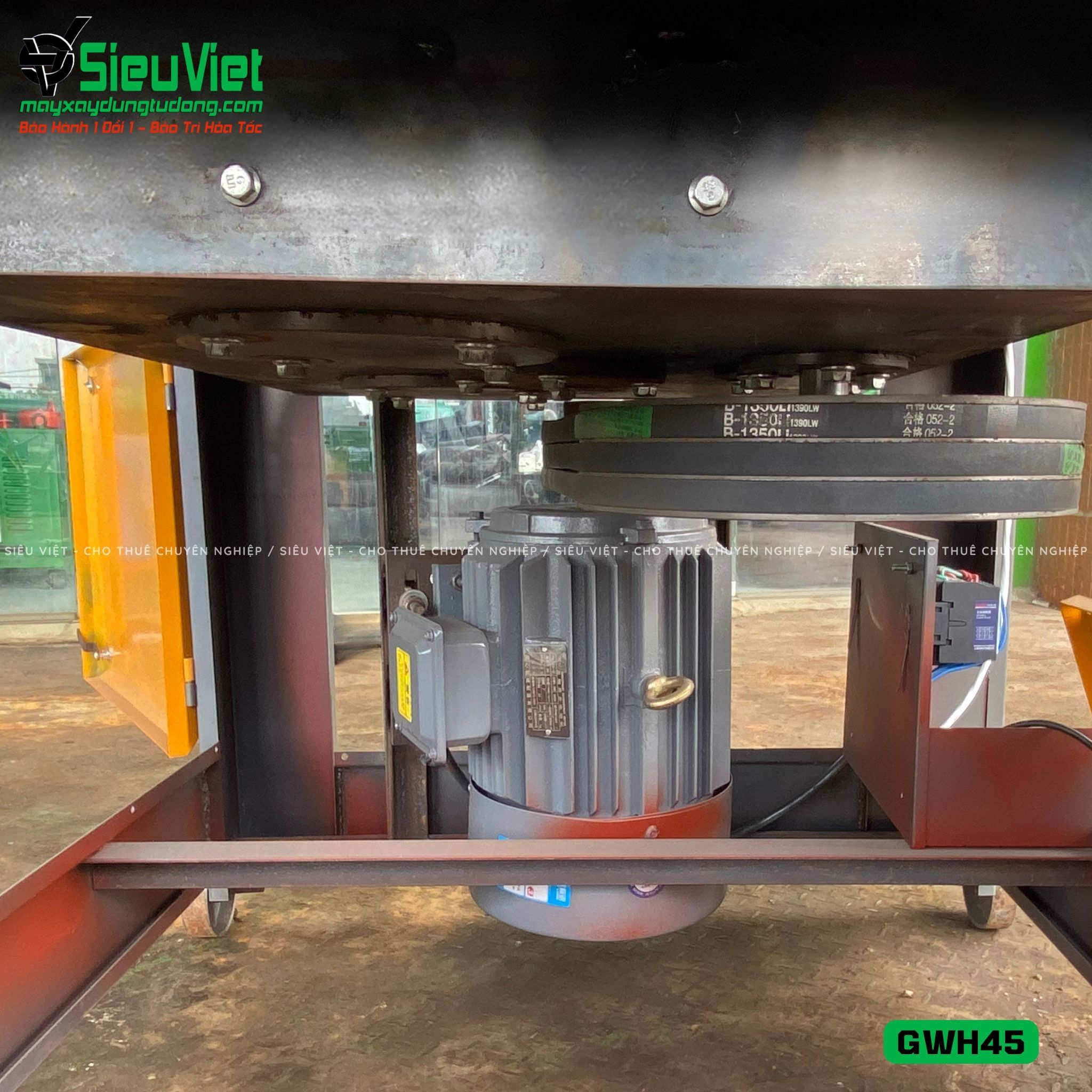 Máy uốn tròn sắt xây dựng phi 16-40 GWH45 - Điện 380v, 3 Pha
