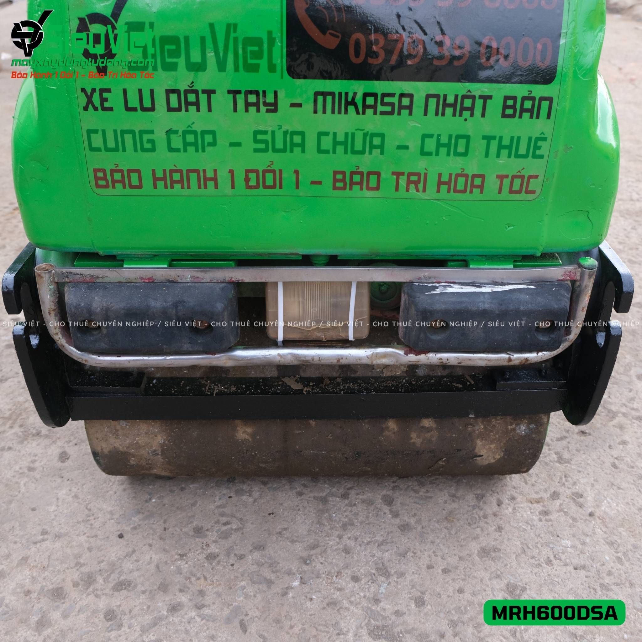 Xe lu rung dắt tay 640Kg Mikasa MRH600DSA Nhật Bản (J4016)