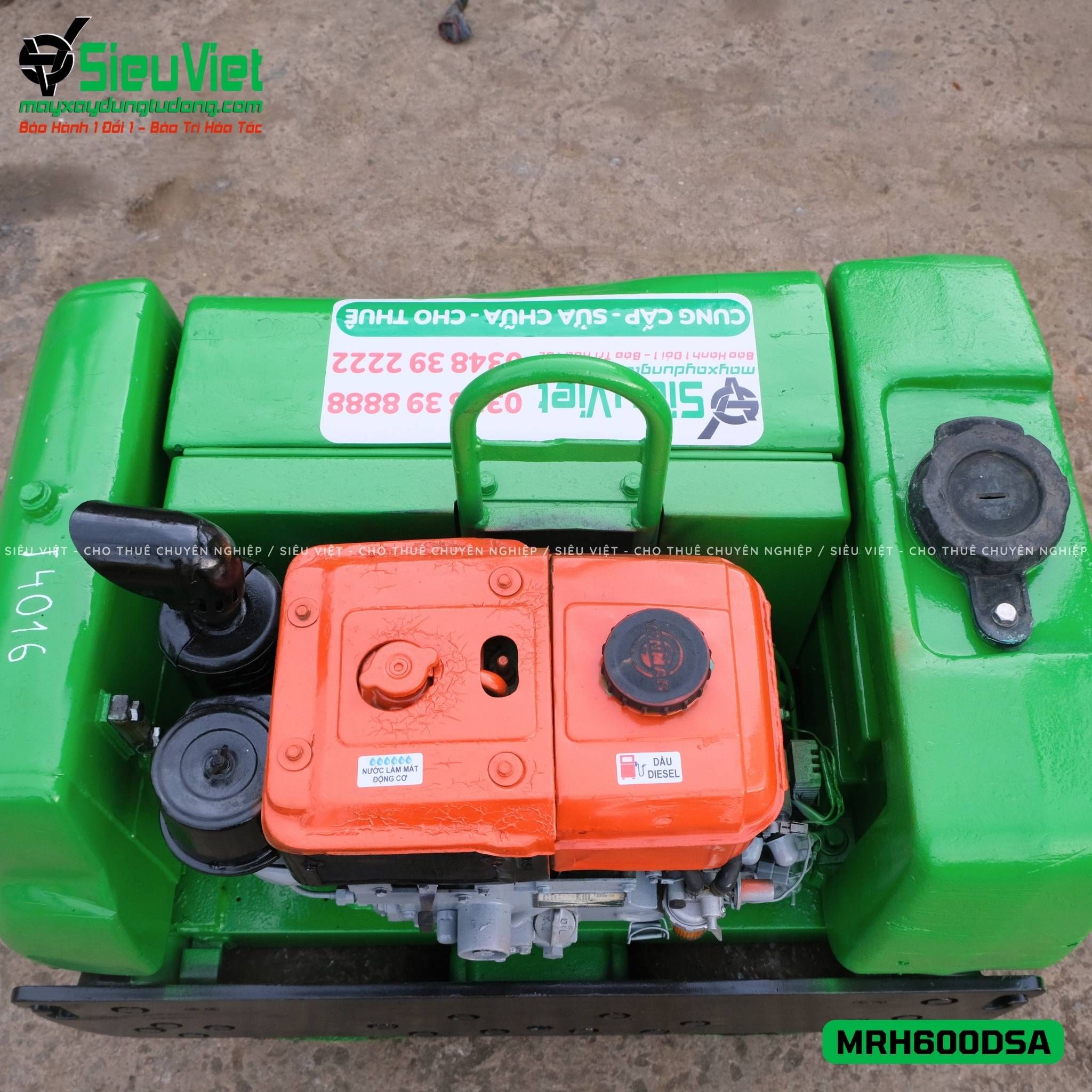 Xe lu rung dắt tay 640Kg Mikasa MRH600DSA Nhật Bản (J4016)