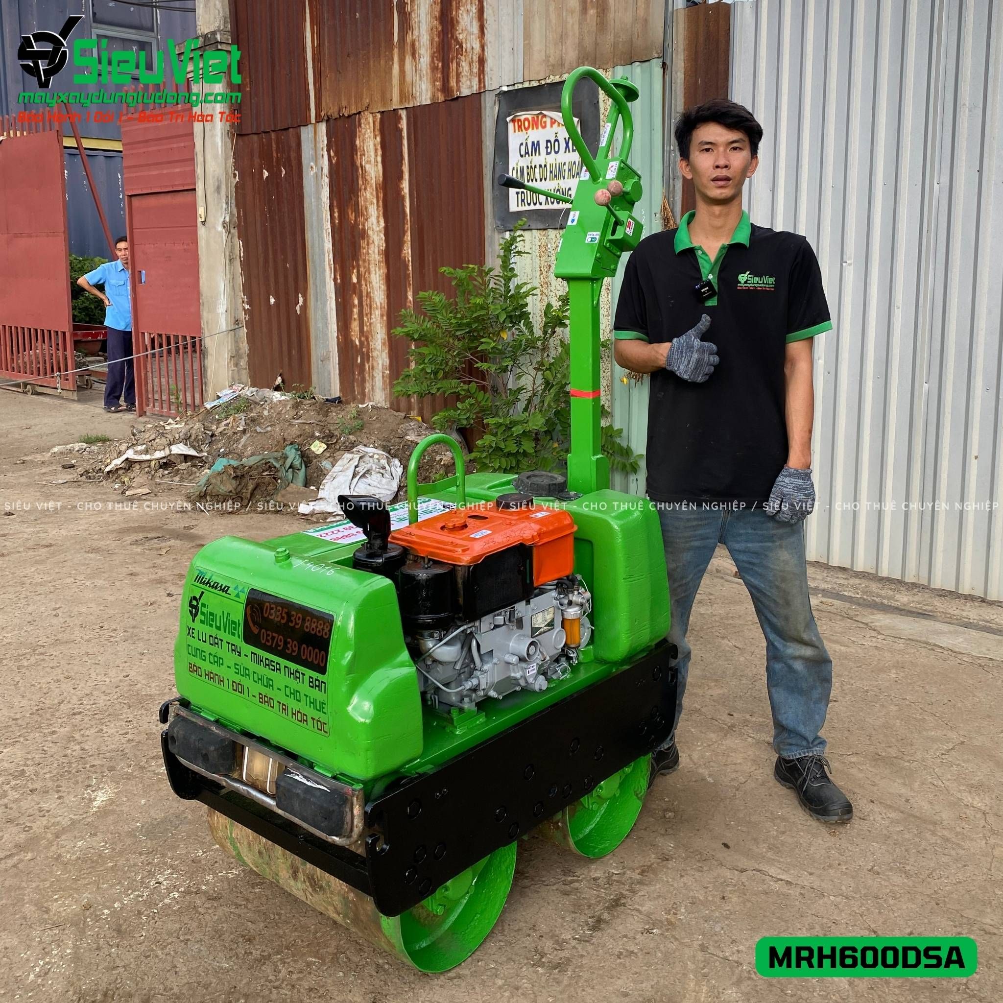 Xe lu rung dắt tay 640Kg Mikasa MRH600DSA Nhật Bản (J4016)