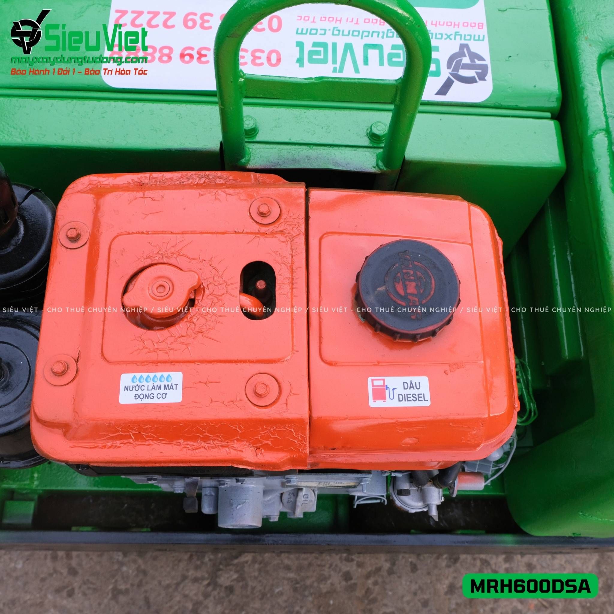 Xe lu rung dắt tay 640Kg Mikasa MRH600DSA Nhật Bản (J4016)