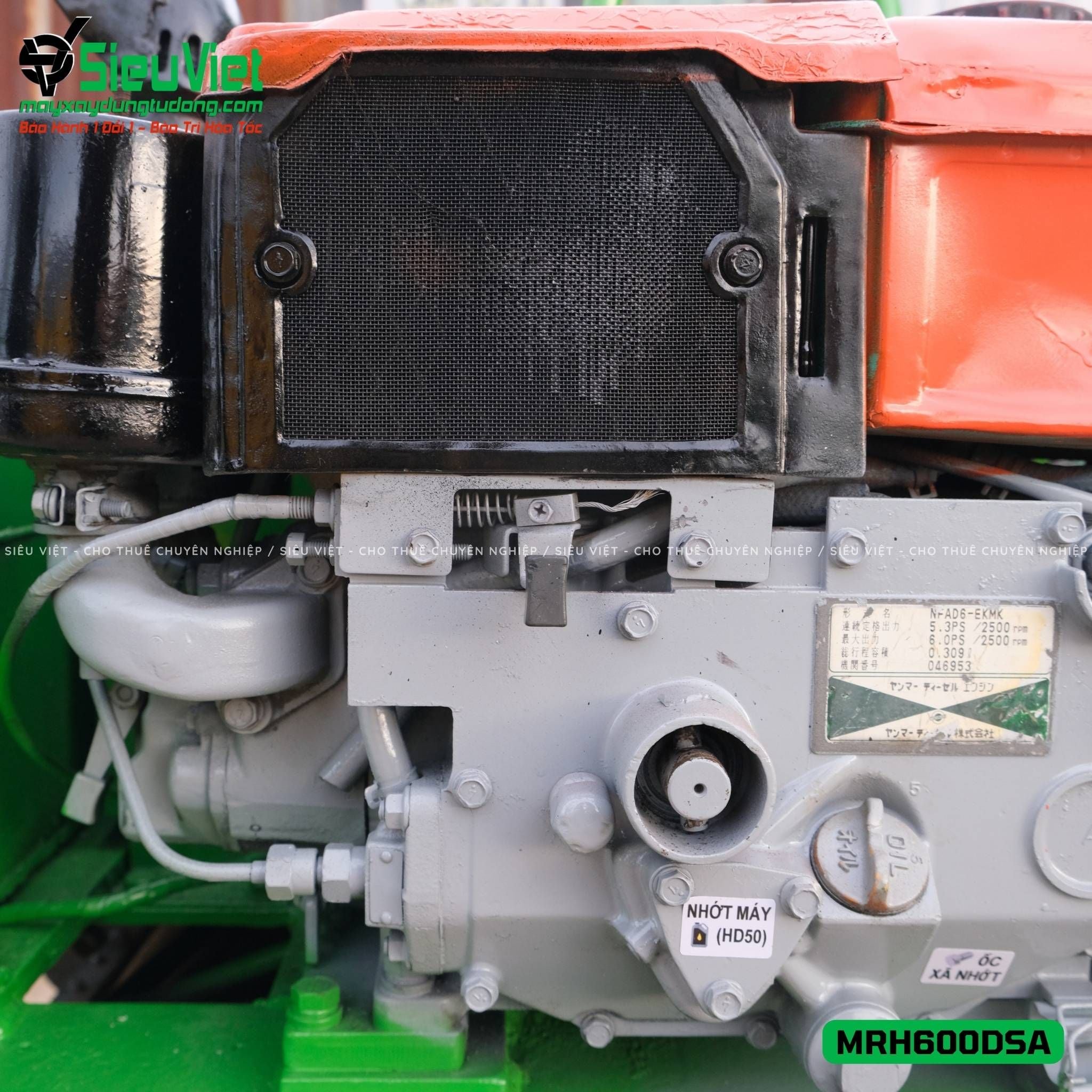 Xe lu rung dắt tay 640Kg Mikasa MRH600DSA Nhật Bản (J4016)