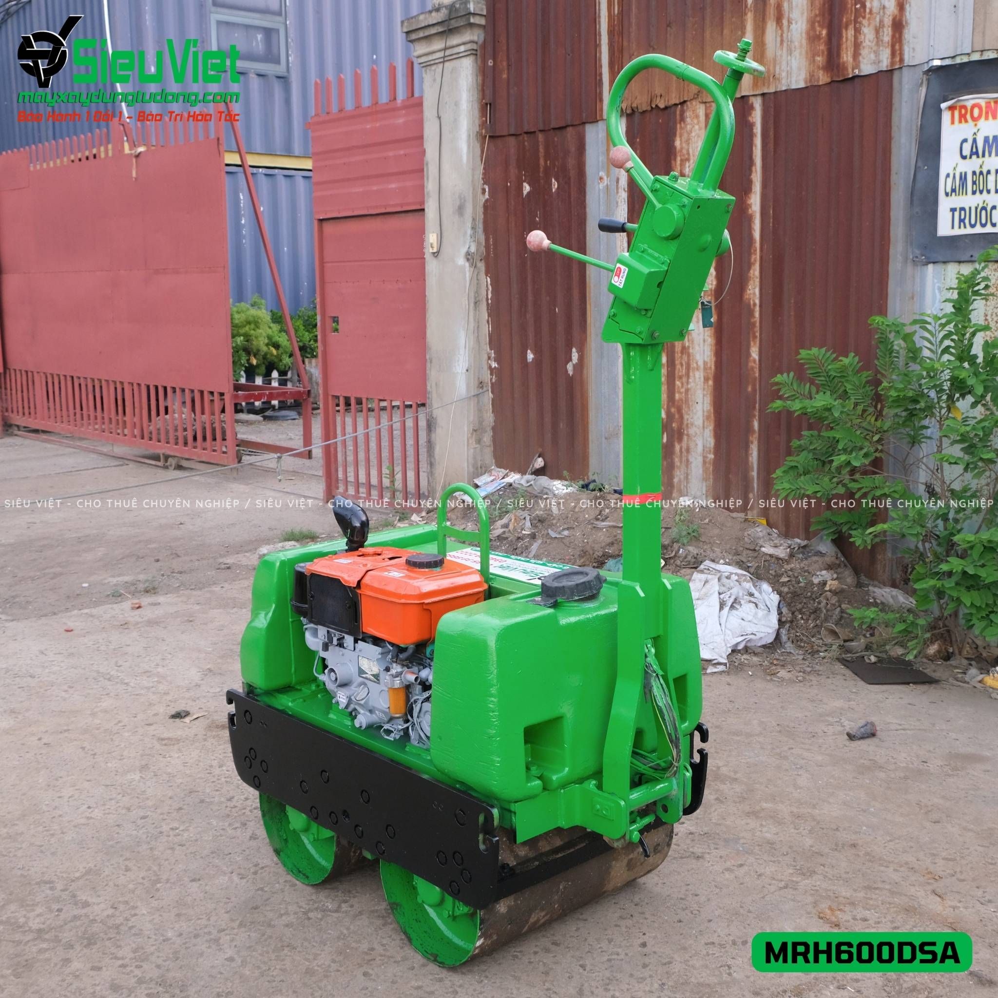 Xe lu rung dắt tay 640Kg Mikasa MRH600DSA Nhật Bản (J4016)