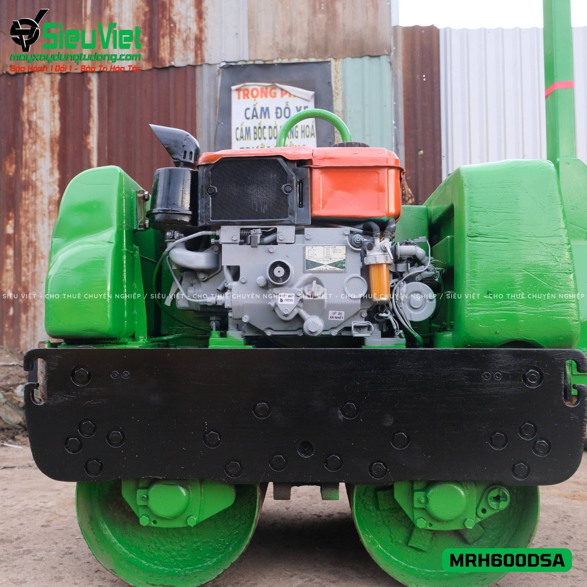 Xe lu rung dắt tay 640Kg Mikasa MRH600DSA Nhật Bản (J4016)
