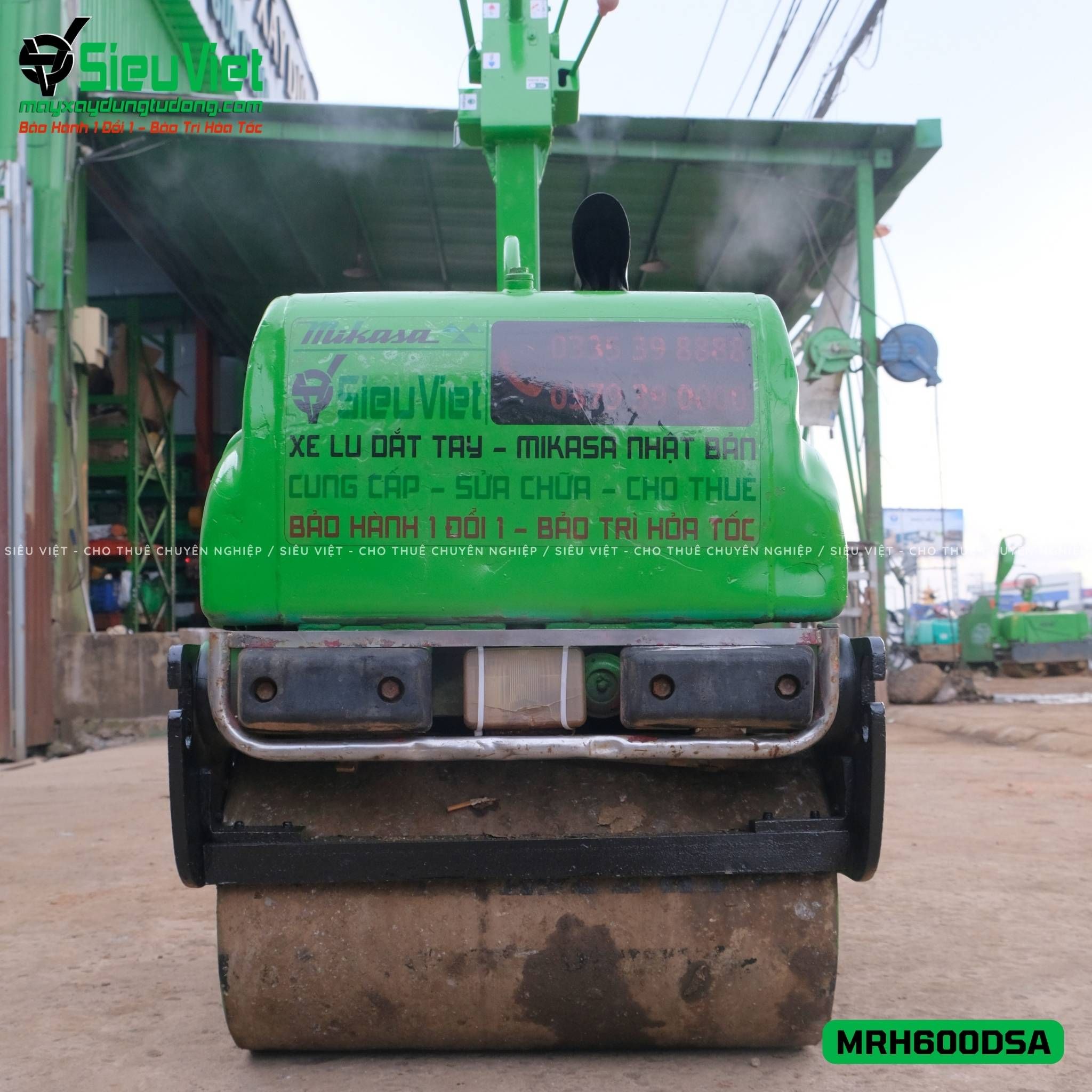 Xe lu rung dắt tay 640Kg Mikasa MRH600DSA Nhật Bản (J4016)