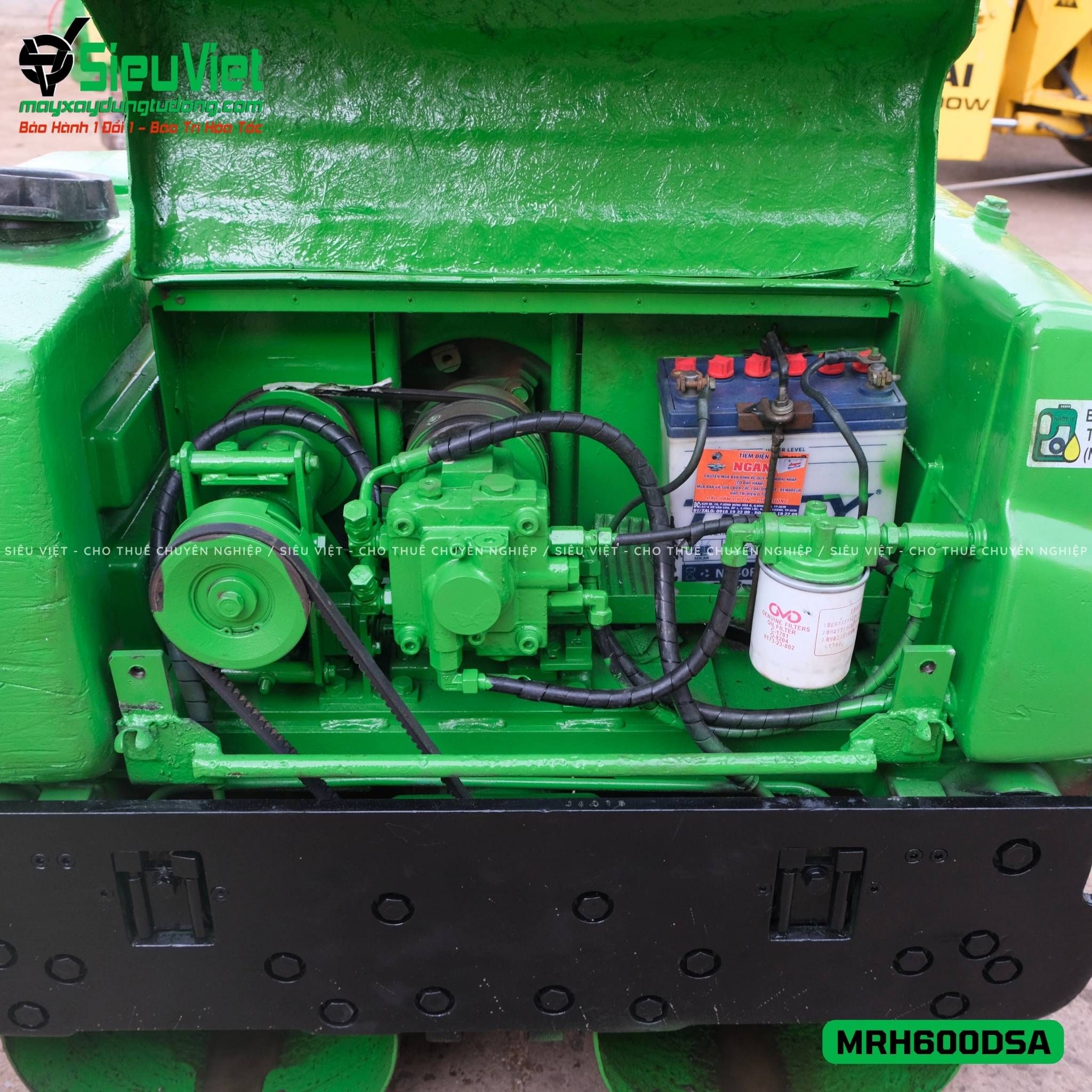 Xe lu rung dắt tay 640Kg Mikasa MRH600DSA Nhật Bản (J4016)