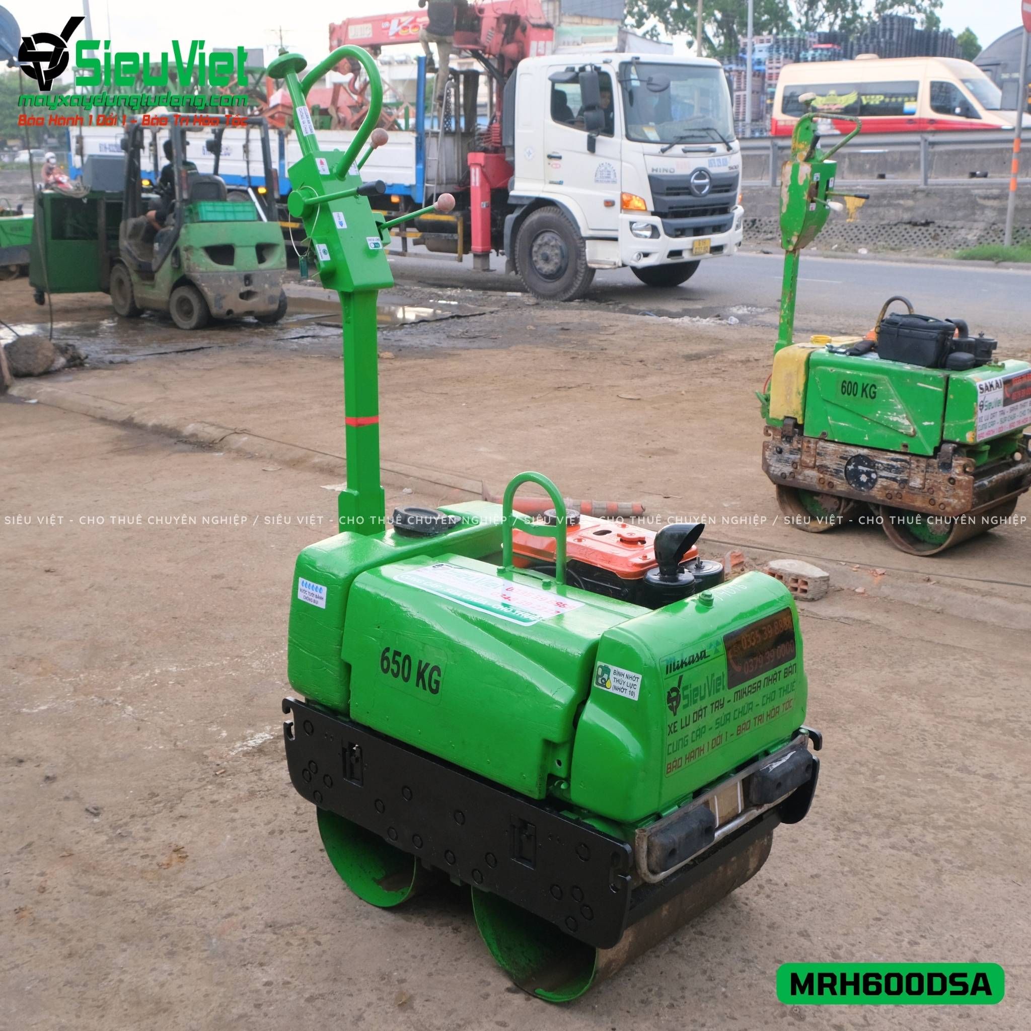 Xe lu rung dắt tay 640Kg Mikasa MRH600DSA Nhật Bản (J4016)