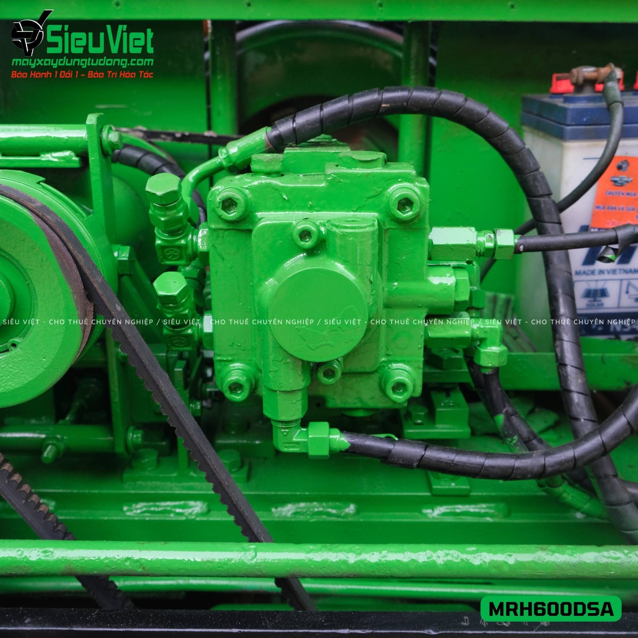 Xe lu rung dắt tay 640Kg Mikasa MRH600DSA Nhật Bản (J4016)