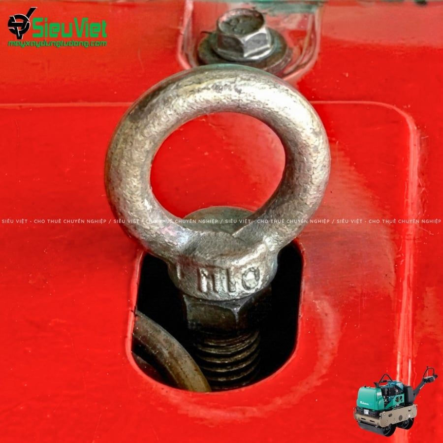 Móc cẩu động cơ xe lu dắt tay