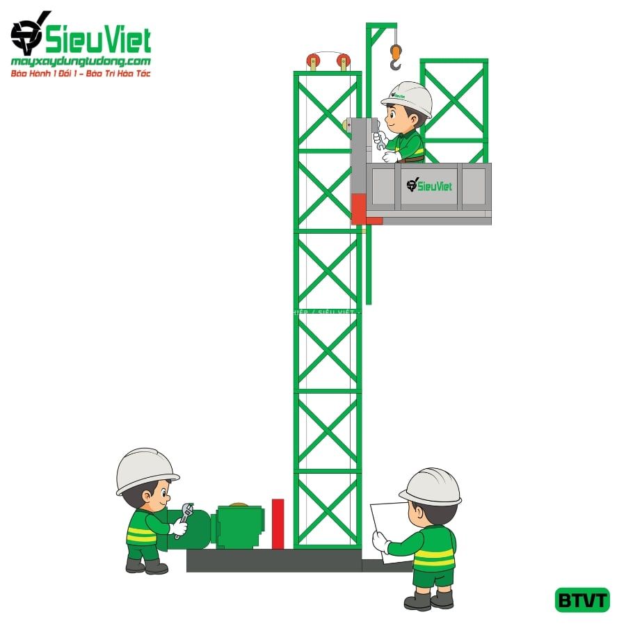 PHÍ BẢO TRÌ AN TOÀN VẬN THĂNG VTSV ĐỊNH KỲ (01 LẦN/THÁNG)
