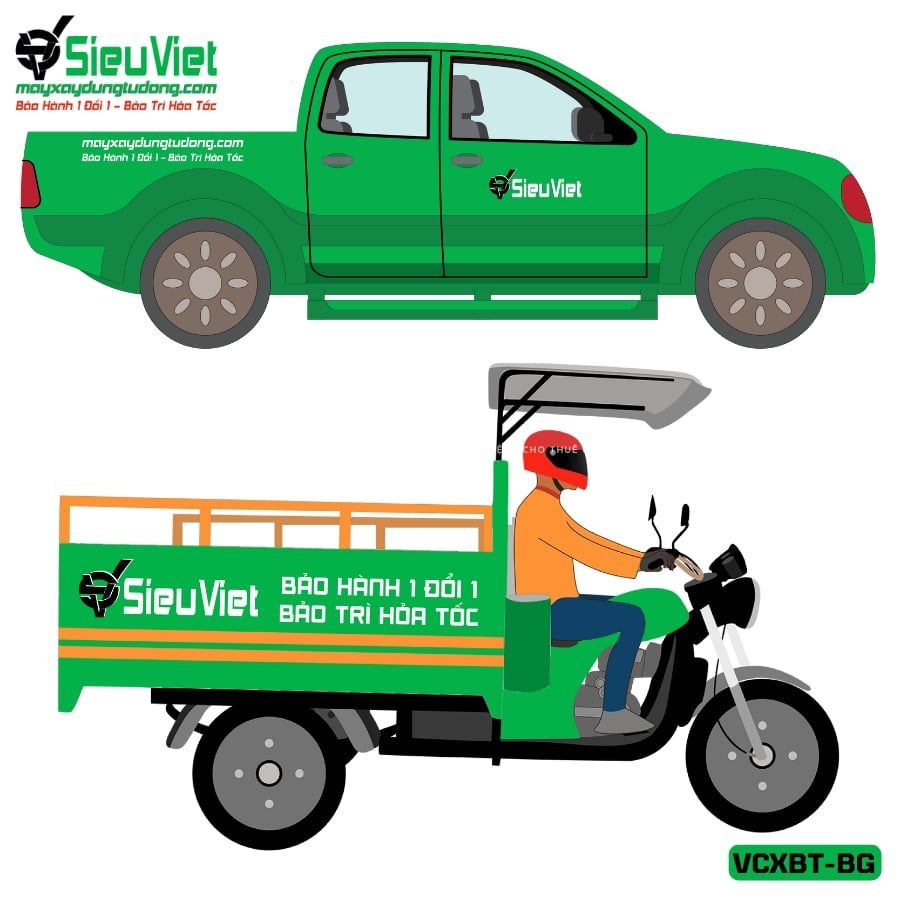 Phí vận chuyển bằng xe ba gác hoặc xe bán tải dưới 800kg