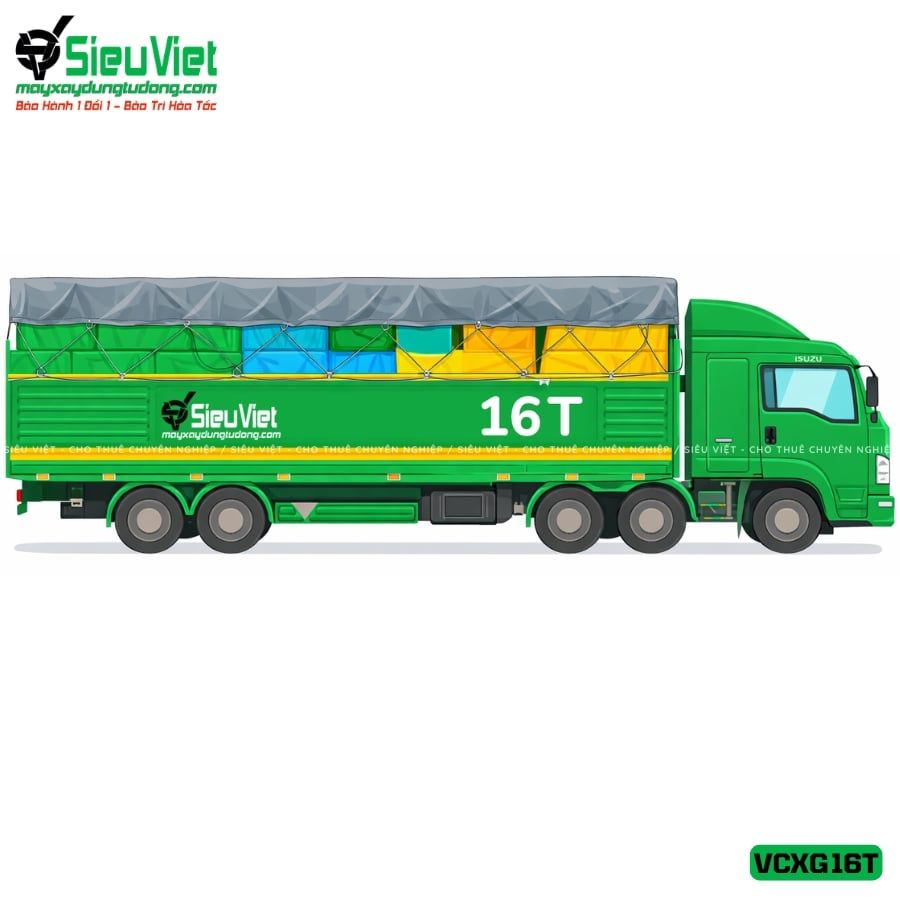 Phí vận chuyển xe ghép 16 tấn