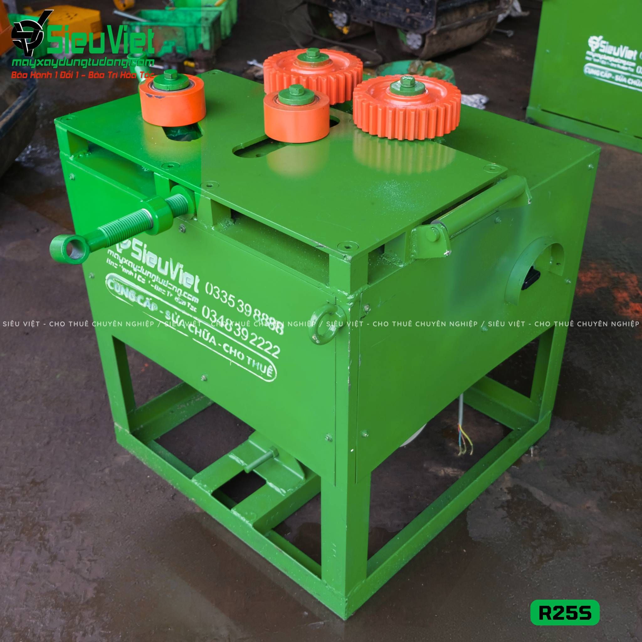 Máy uốn đai tròn phi 10-22mm R25S Việt Nam - Điện 380v, 3 Pha