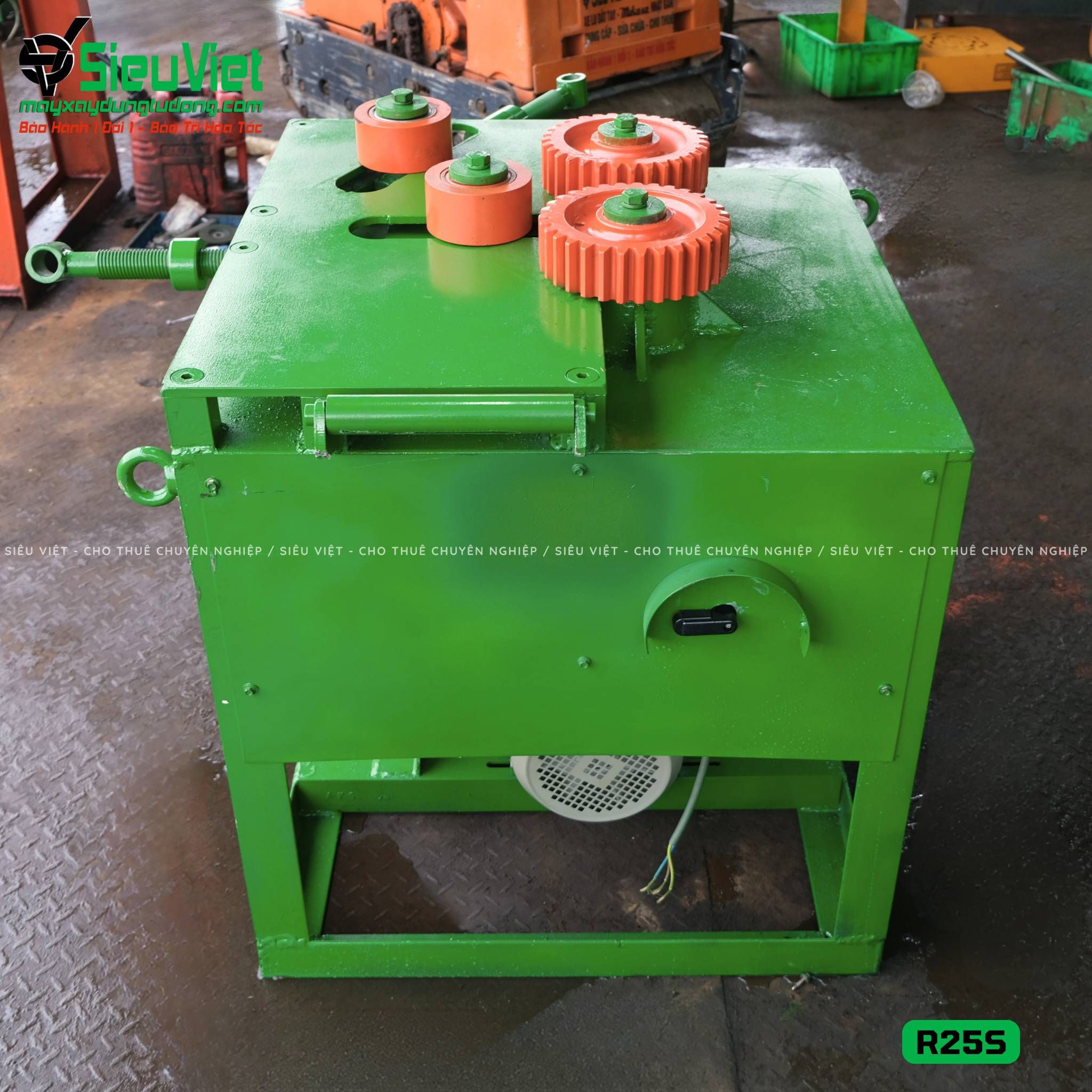 Máy uốn đai tròn phi 10-22mm R25S Việt Nam - Điện 380v, 3 Pha