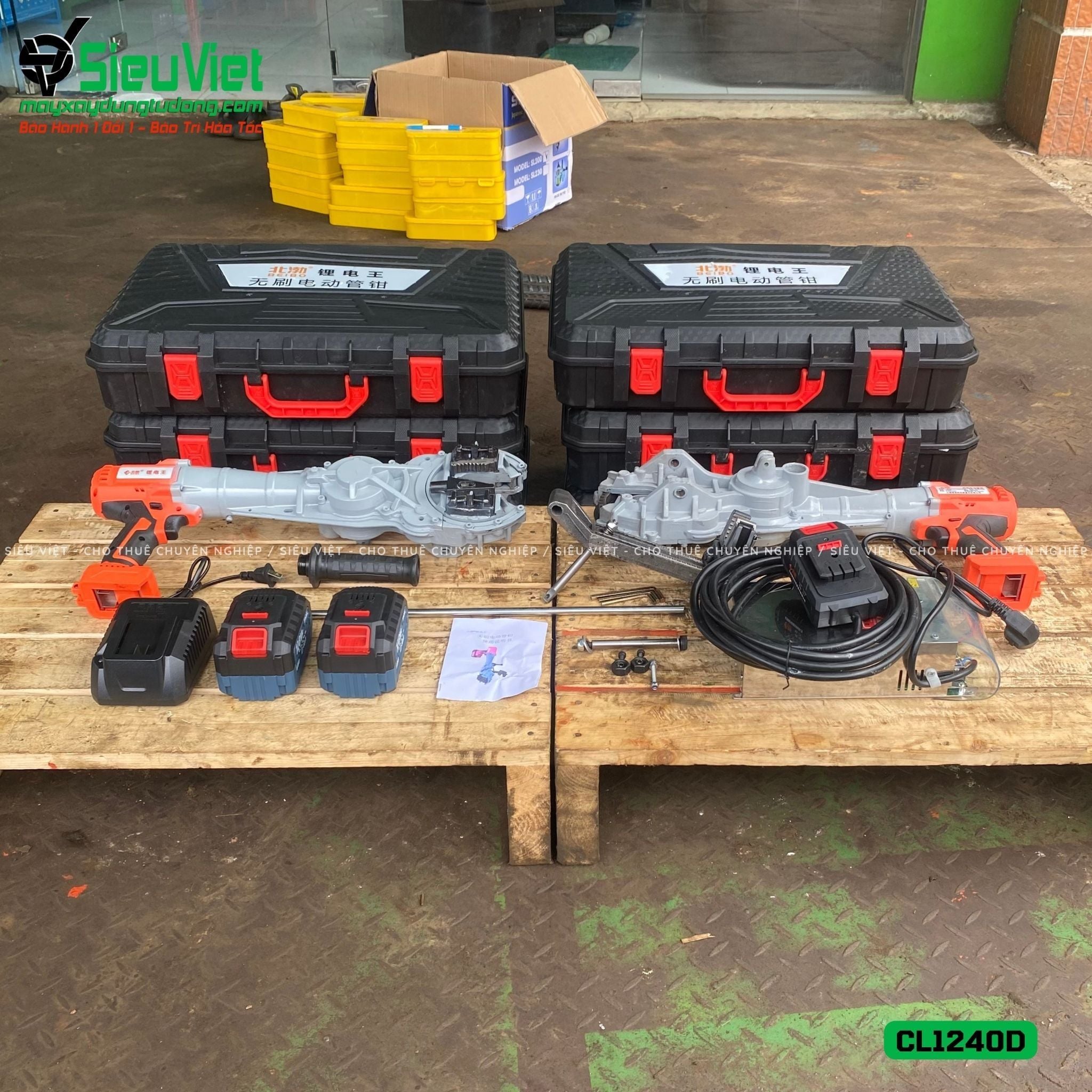 Máy siết vặn Coupler nối sắt xây dựng phi 12 - 40mm CL1240D