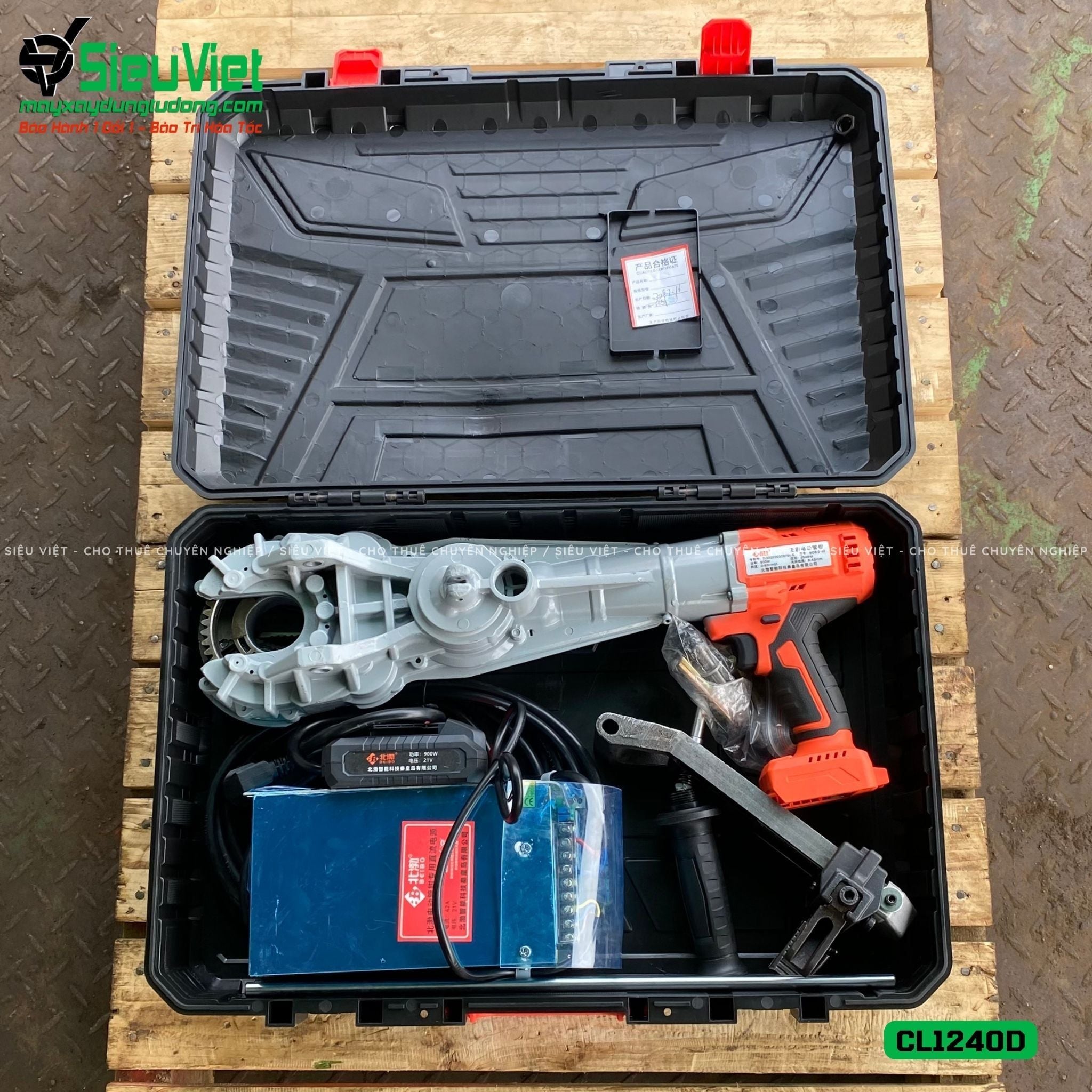 Máy siết vặn Coupler nối sắt xây dựng phi 12 - 40mm CL1240D