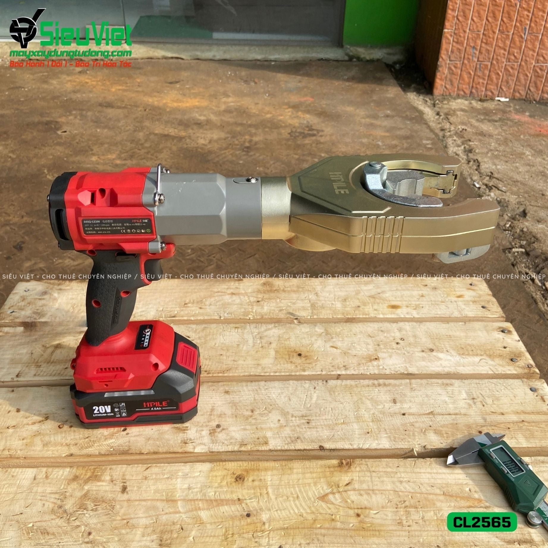 Máy siết vặn Coupler nối sắt xây dựng CL2565