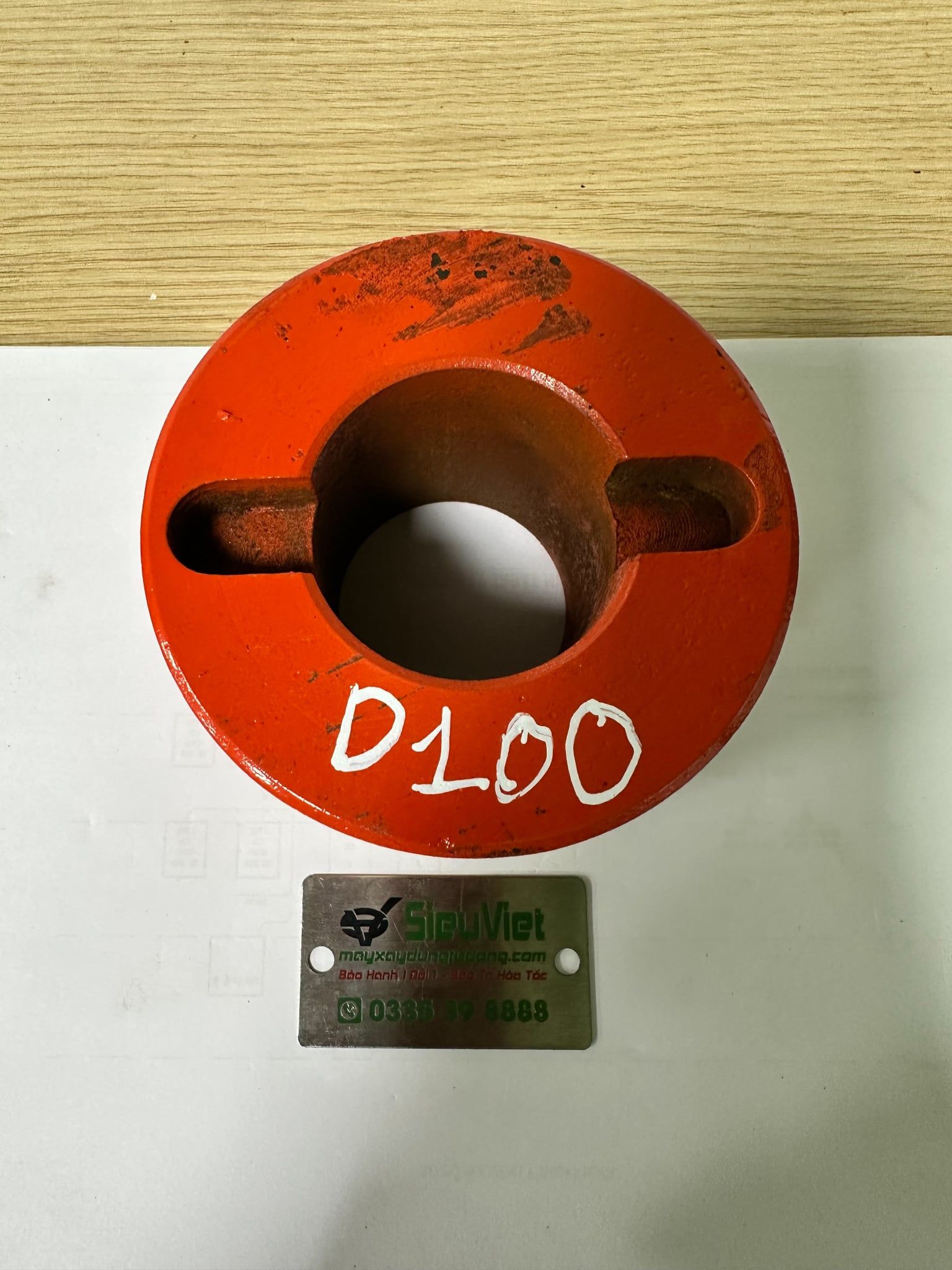 Quả lô uốn góc D100*Lỗ 50*Dày 65mm - Máy B32, B42 (S)