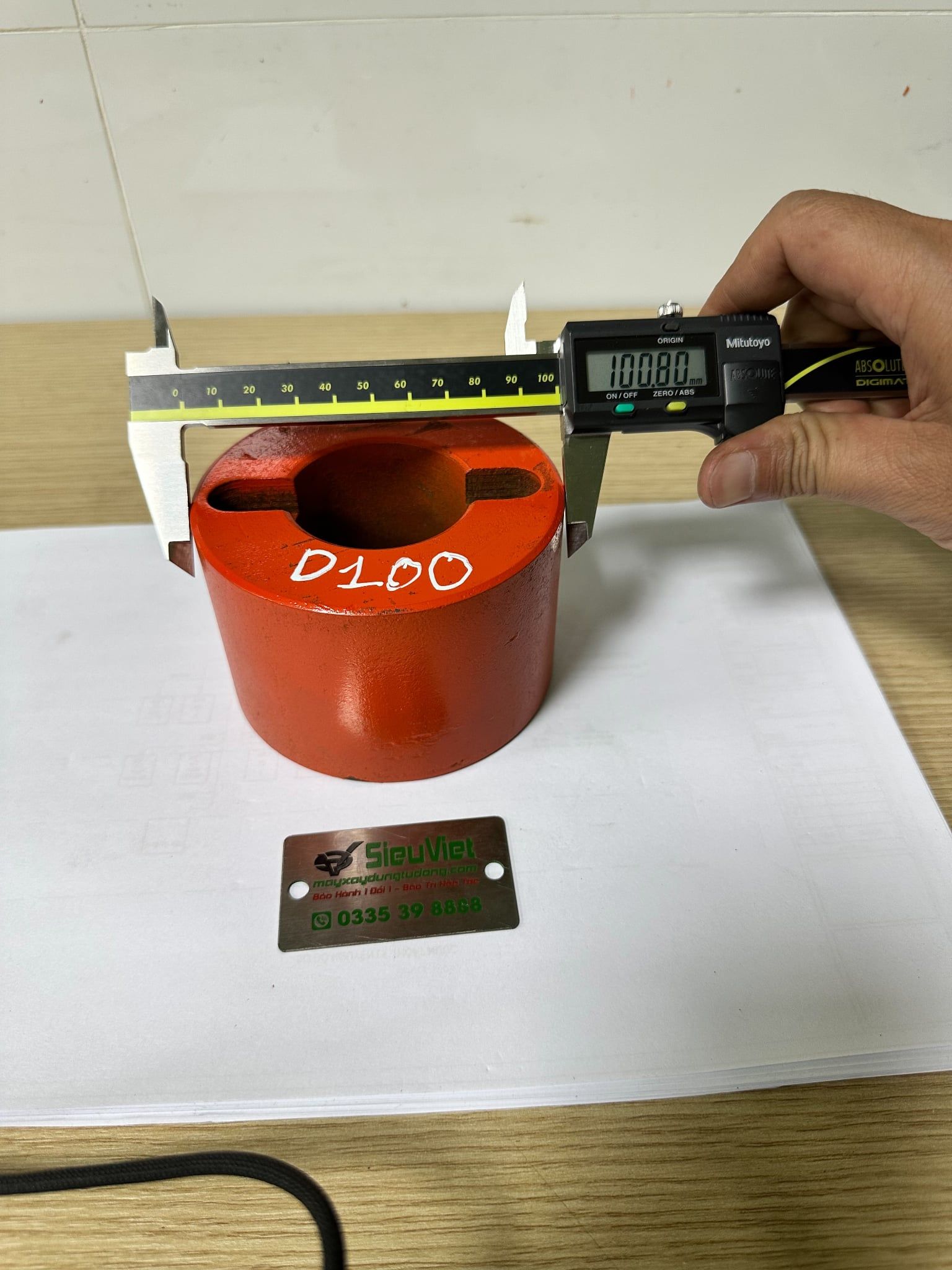 Quả lô uốn góc D100*Lỗ 50*Dày 65mm - Máy B32, B42 (S)