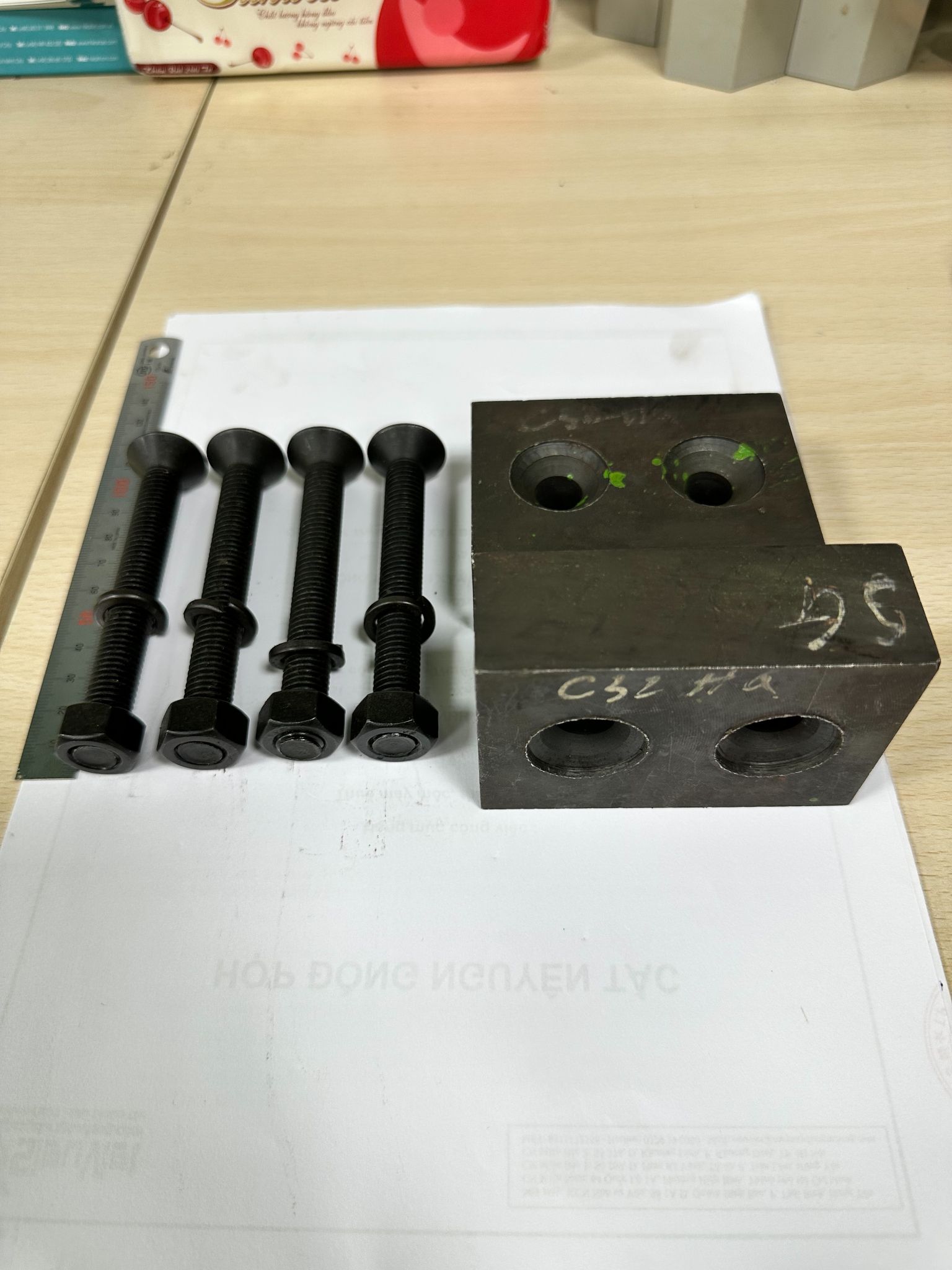 Dao máy cắt C32, C32 Hàn Quốc - 85*60*30*40 - M12*100mm