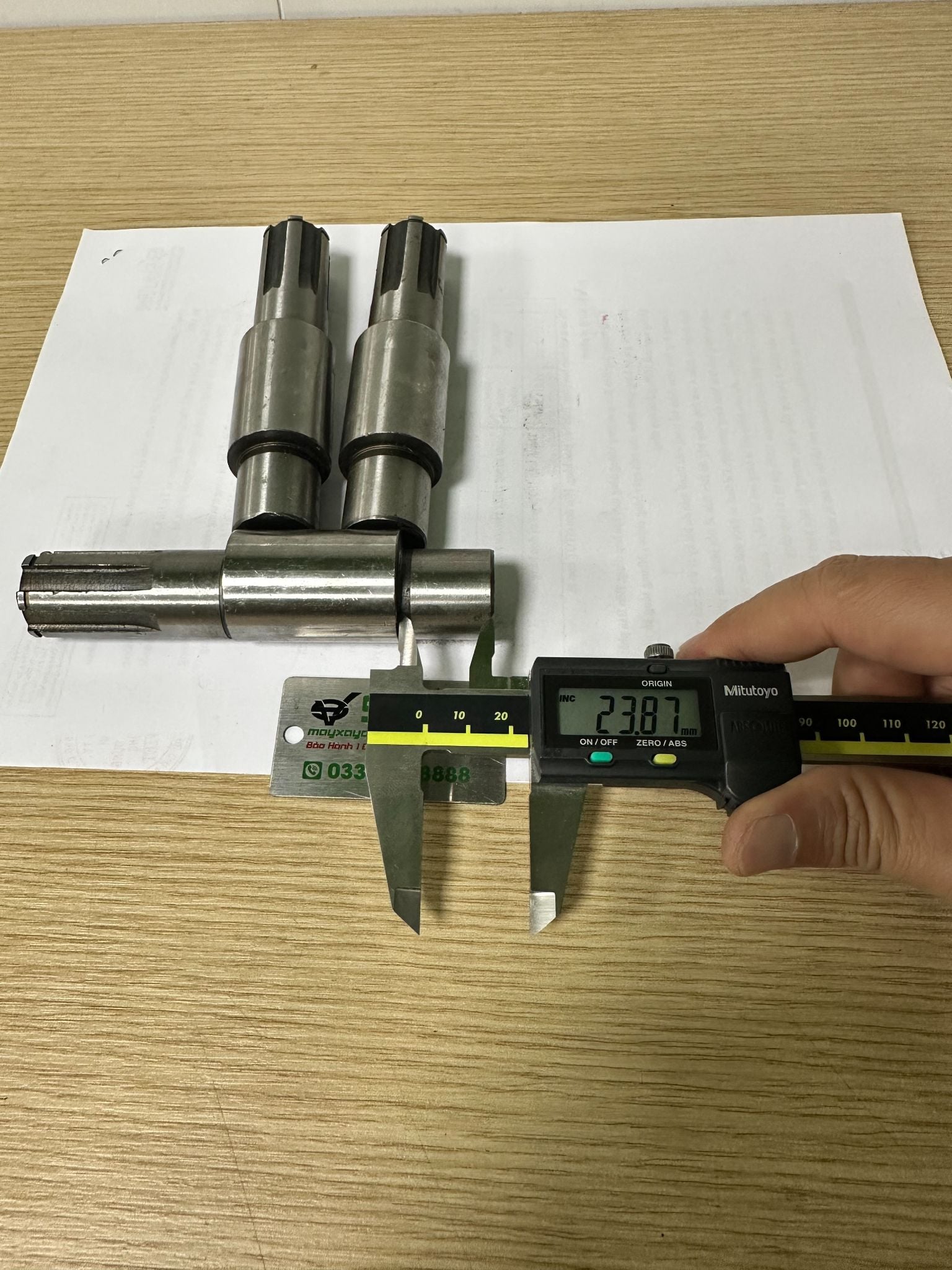 Loại ngắn 44mm, Then hoa - Cốt lệch tâm máy tiện ren HGS50 (S)