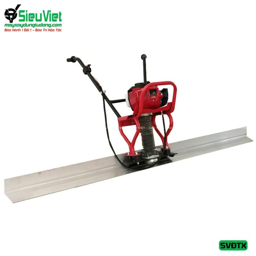 Máy đầm thước nhôm, động cơ xăng
