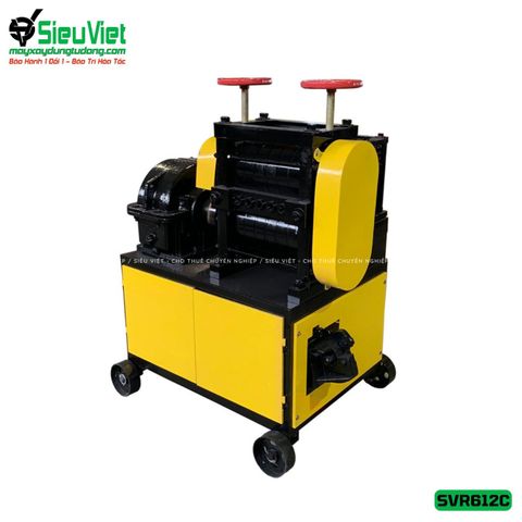 Thuê Ngày Máy duỗi sắt phế liệu SVR612C - Có Đầu Cắt (Điện 380V, 3 Pha)