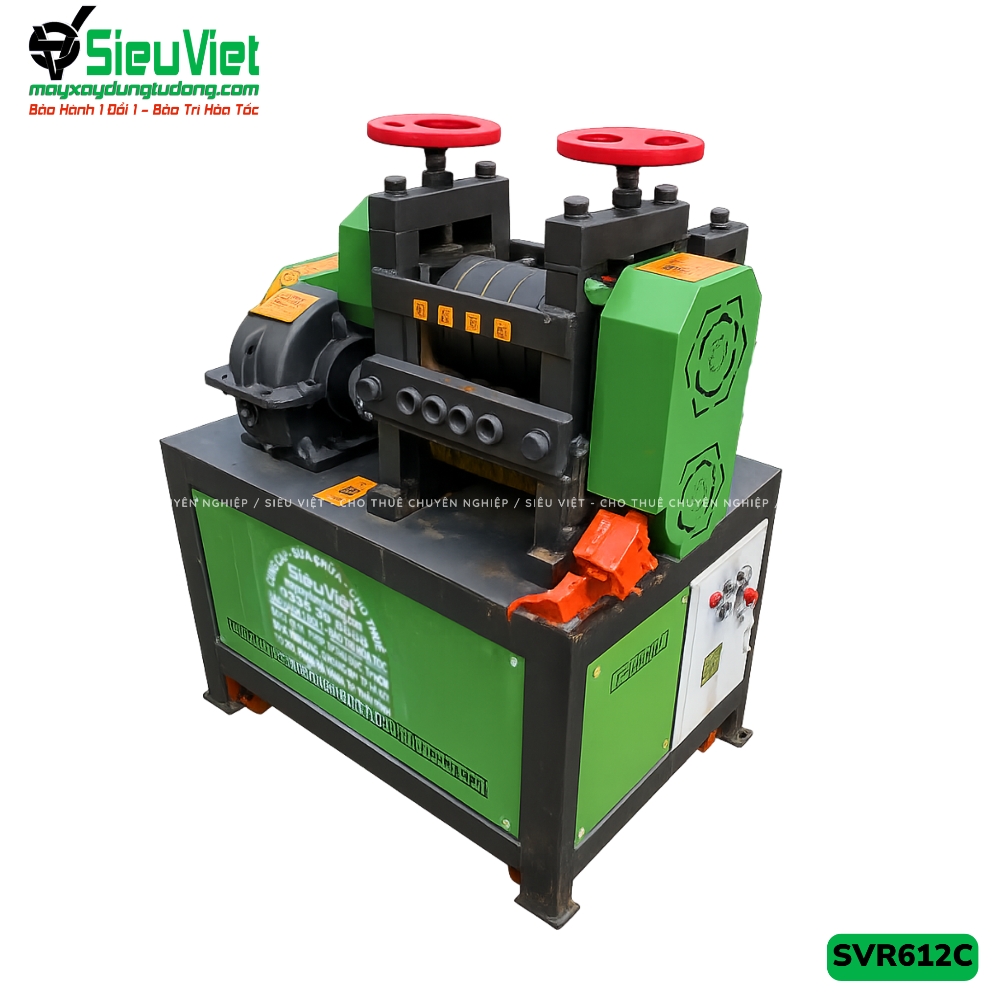 Máy duỗi sắt phế liệu phi 6-12 SVR612C (Điện 380v, 3 Pha)