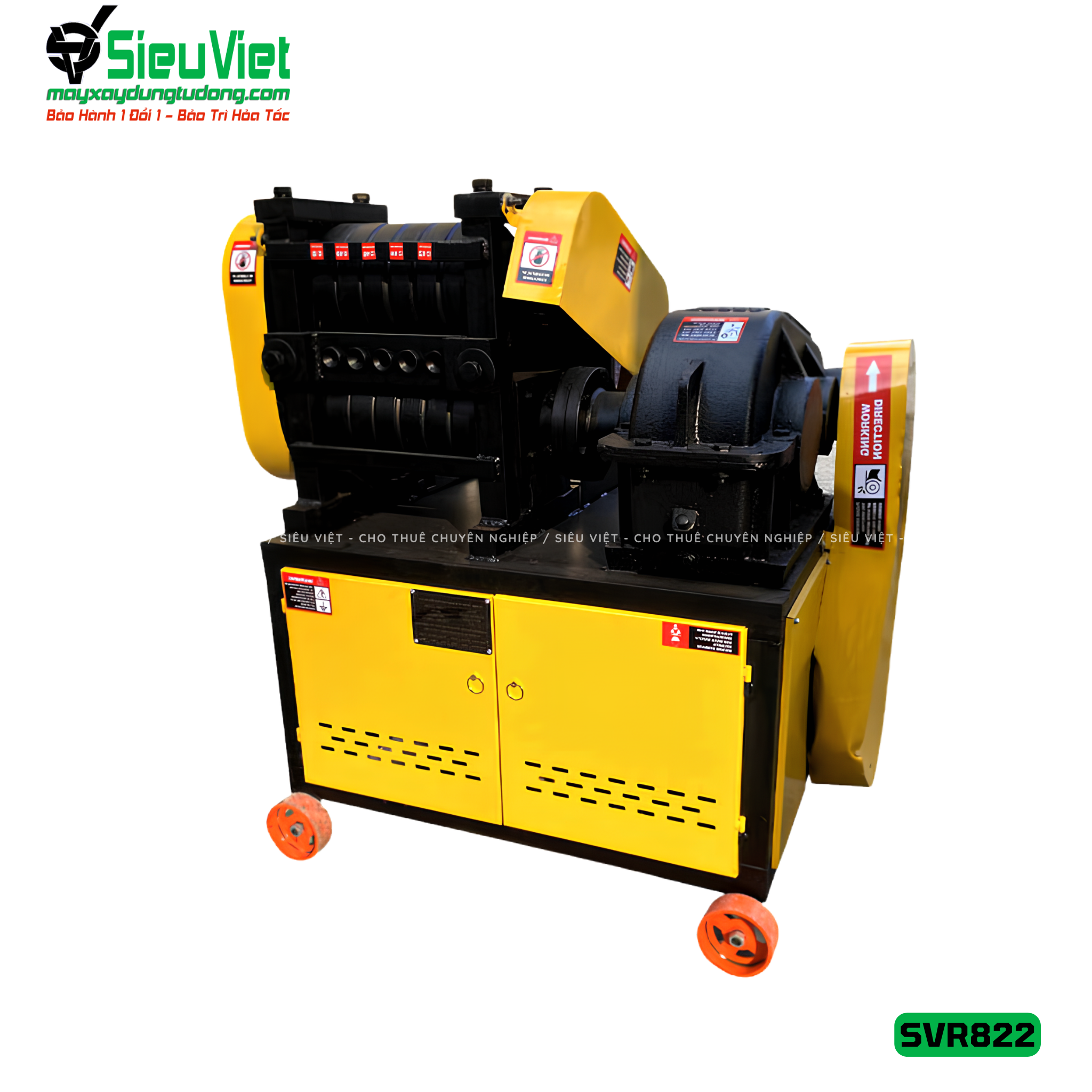 Máy duỗi sắt phế liệu phi 8-22 SVR822 (Điện 380v, 3 Pha)