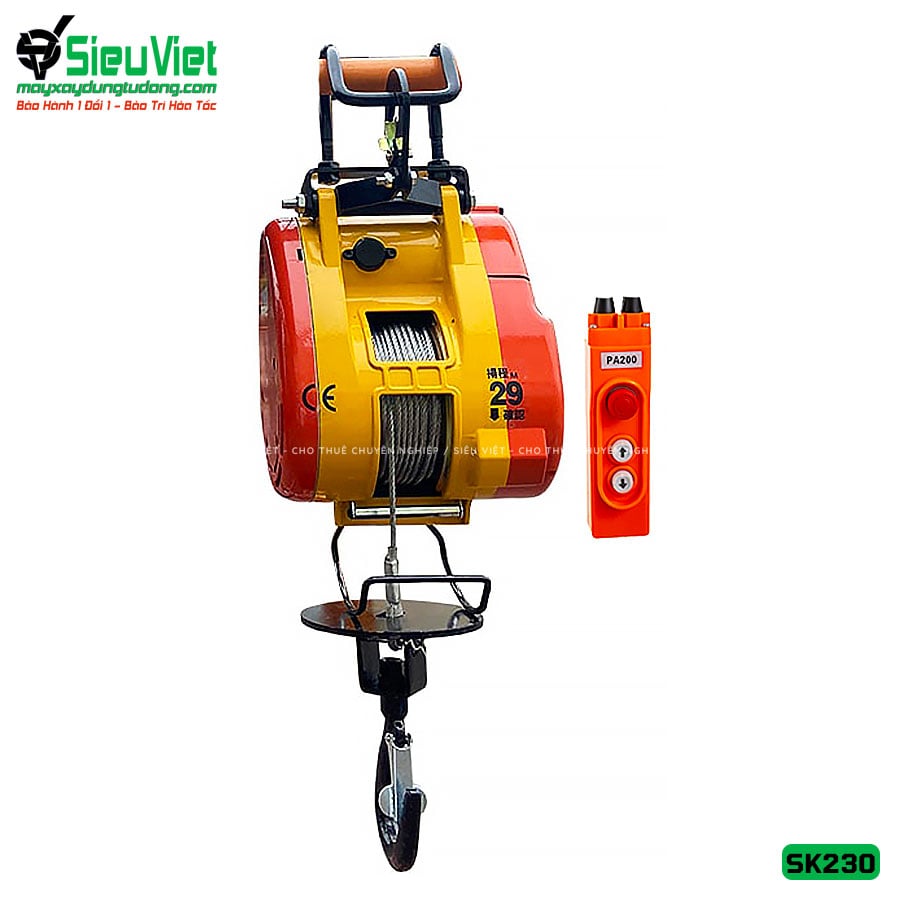 (Cho Thuê Ngày) Tời điện SK230