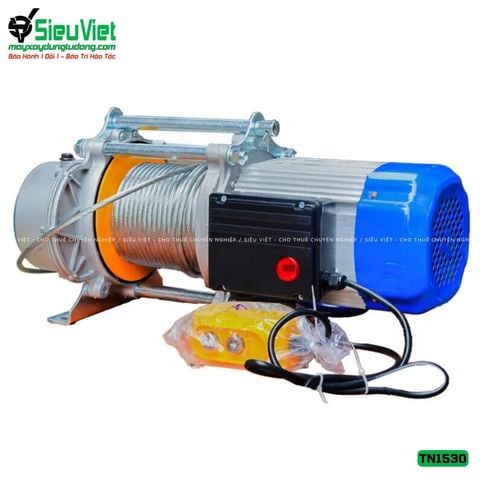 Tời nâng hàng nhanh TN1530 tải 270Kg, nâng 30m - Chuyên lắp cho Cẩu Xoay