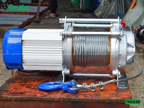 Tời nâng hàng nhanh TN1530 tải 270Kg, nâng 30m - Chuyên lắp cho Cẩu Xoay