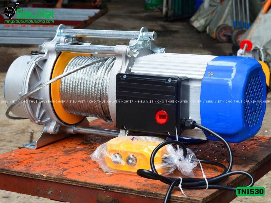 Tời nâng hàng nhanh TN1530 tải 270Kg, nâng 30m - Chuyên lắp cho Cẩu Xoay