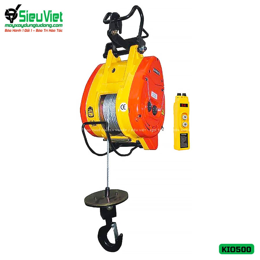 (Cho Thuê Ngày) Tời treo mini KIO500